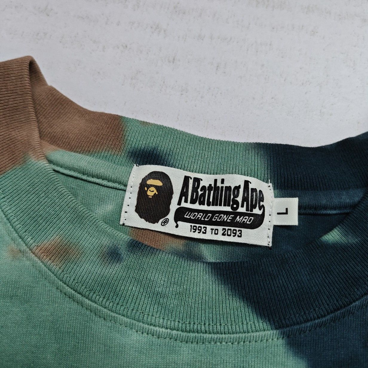 Bape A Bathing Ape Tie-Dye T-Shirt Size L Size US L / EU 52-54 / 3 - 6 Thumbnail