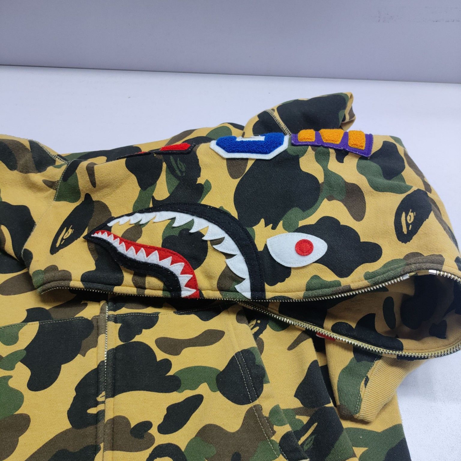 Bape A Bathing Ape 1st Camo Shark Full Zip Hoodie XL Size US XL / EU 56 / 4 - 8 Thumbnail