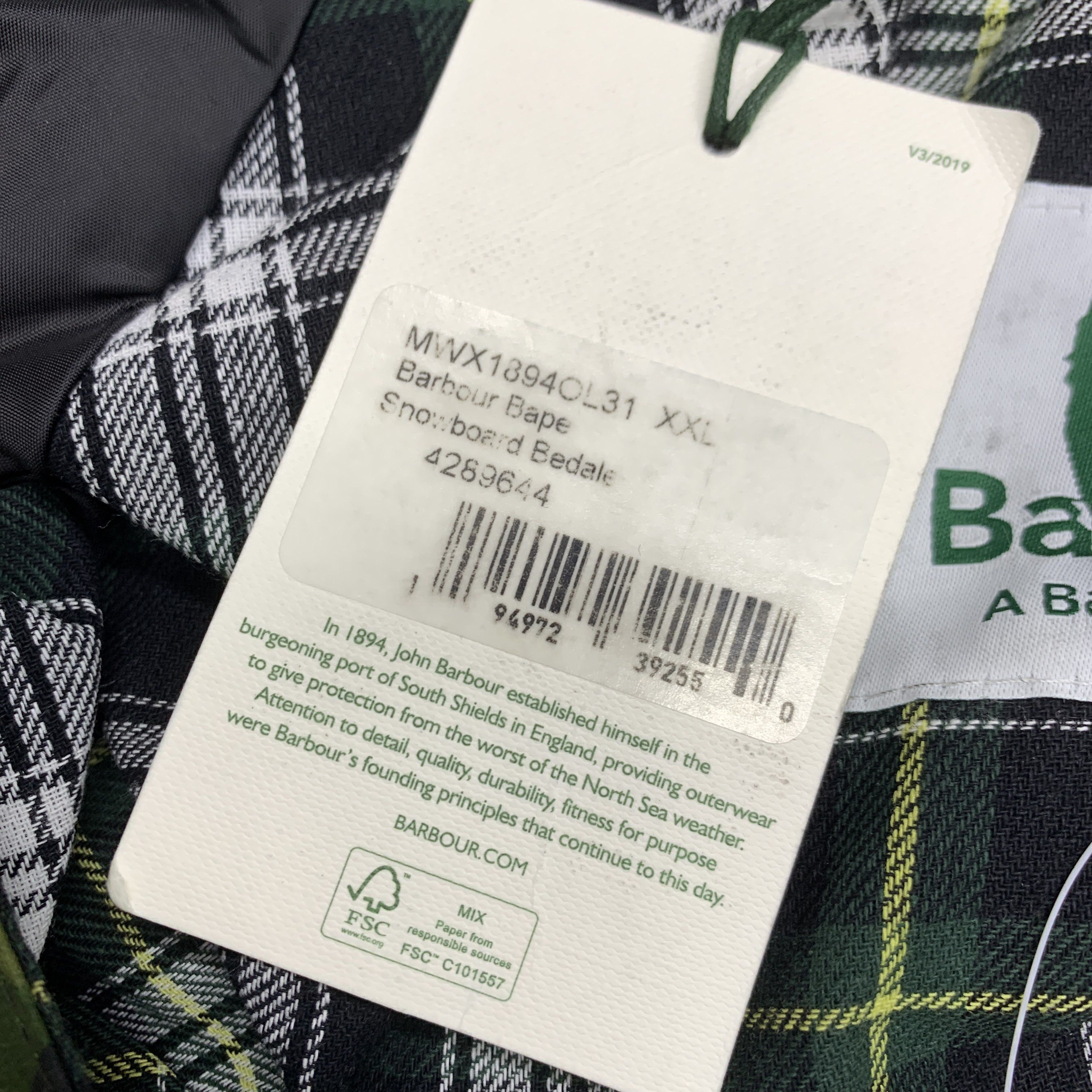 Bape × Barbour A Bathing Ape x Barbour Camo Snowboard Bedale Jacket XXL Size US XXL / EU 58 / 5 - 3 Thumbnail