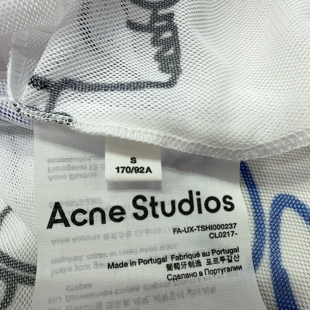 Acne Studios Acne Studios Graffiti Mesh Long Sleeve T-Shirt Size S Size S / US 4 / IT 40 - 4 Thumbnail