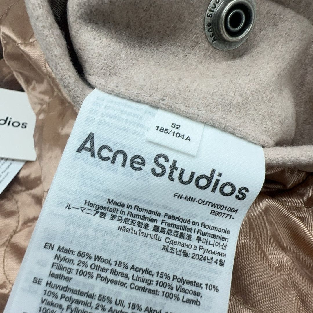 Acne Studios Acne Studios Wool Blend Varsity Jacket Size 52 Size US L / EU 52-54 / 3 - 3 Thumbnail