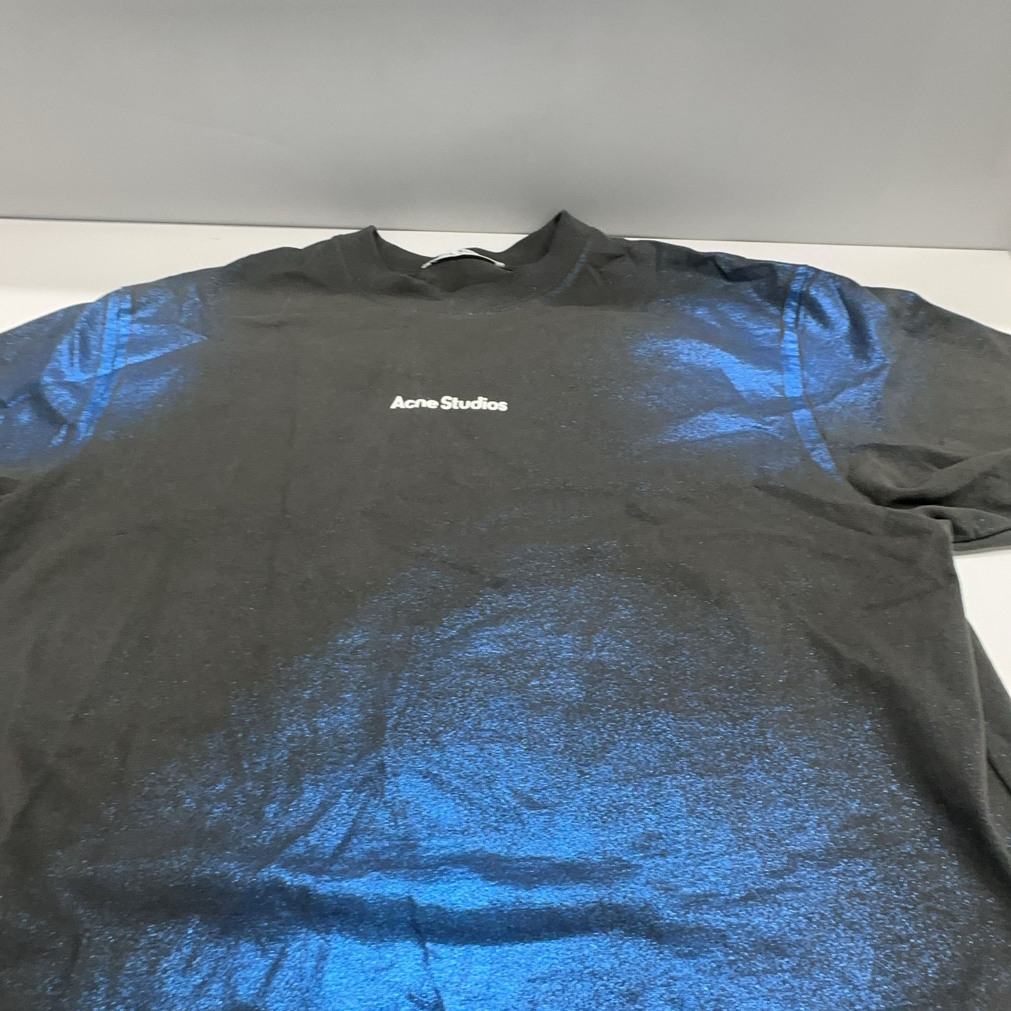 Acne Studios Acne Studios Blue Spray Effect T-Shirt Size M Size US M / EU 48-50 / 2 - 8 Thumbnail
