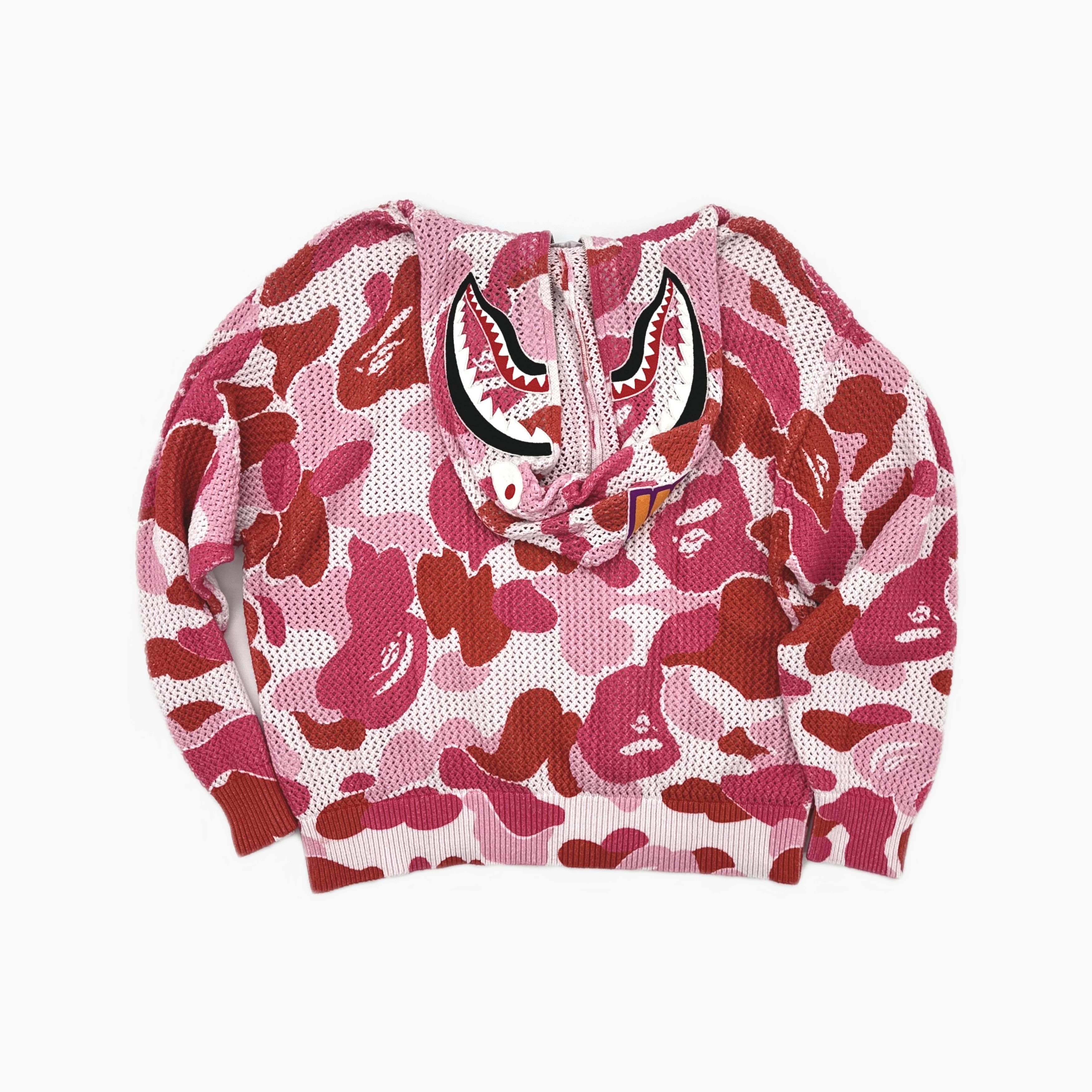 Bape A Bathing Ape ABC Camo Knit Shark Hoodie Size XL Size US XL / EU 56 / 4 - 2 Thumbnail
