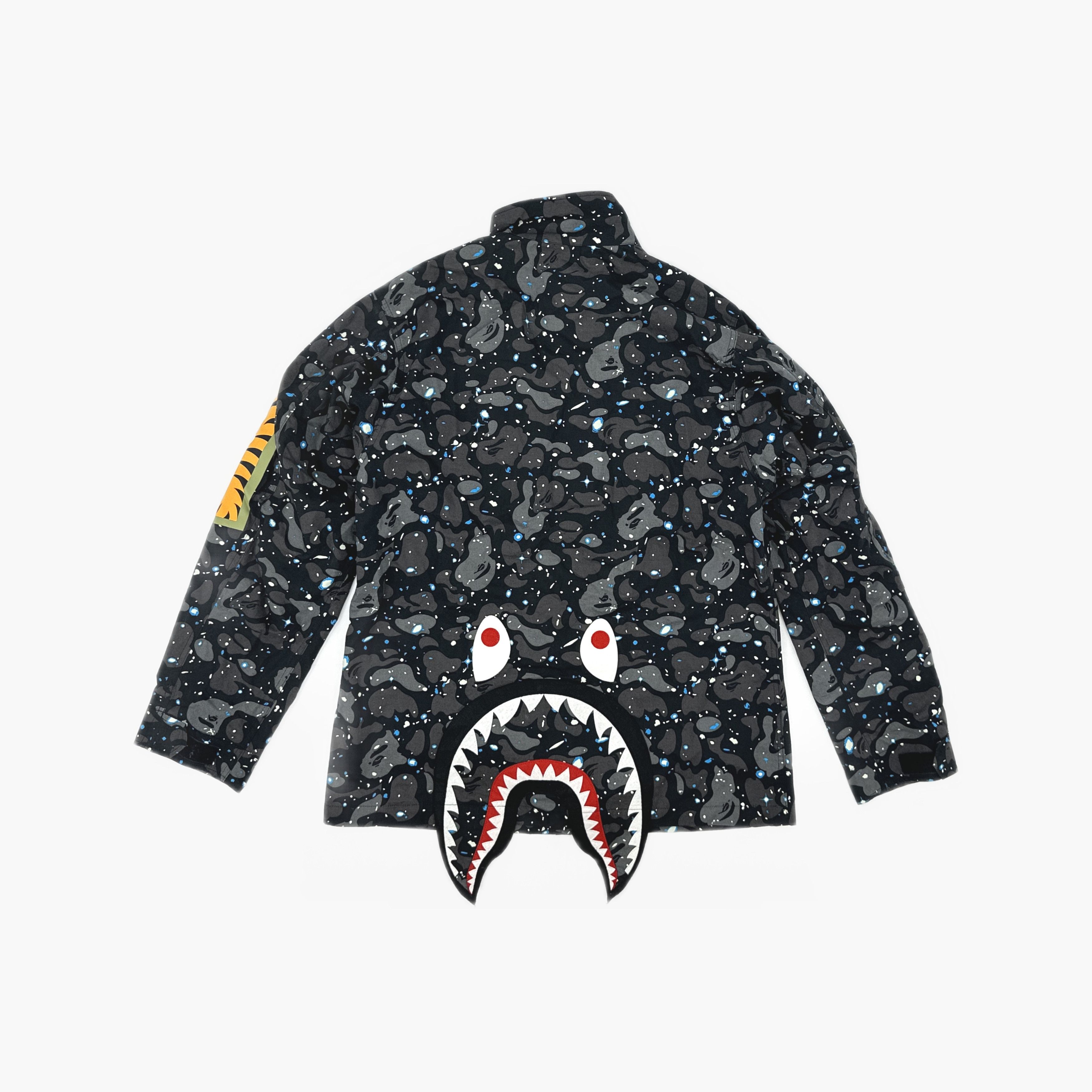 Bape A BATHING APE Galaxy Shark Camo Jacket Size M Size US M / EU 48-50 / 2 - 2 Thumbnail