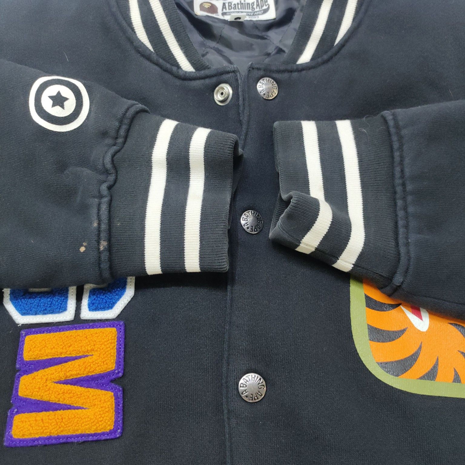 Bape A Bathing Ape Shark Tiger WGM Varsity Jacket Size M Size US M / EU 48-50 / 2 - 9 Thumbnail
