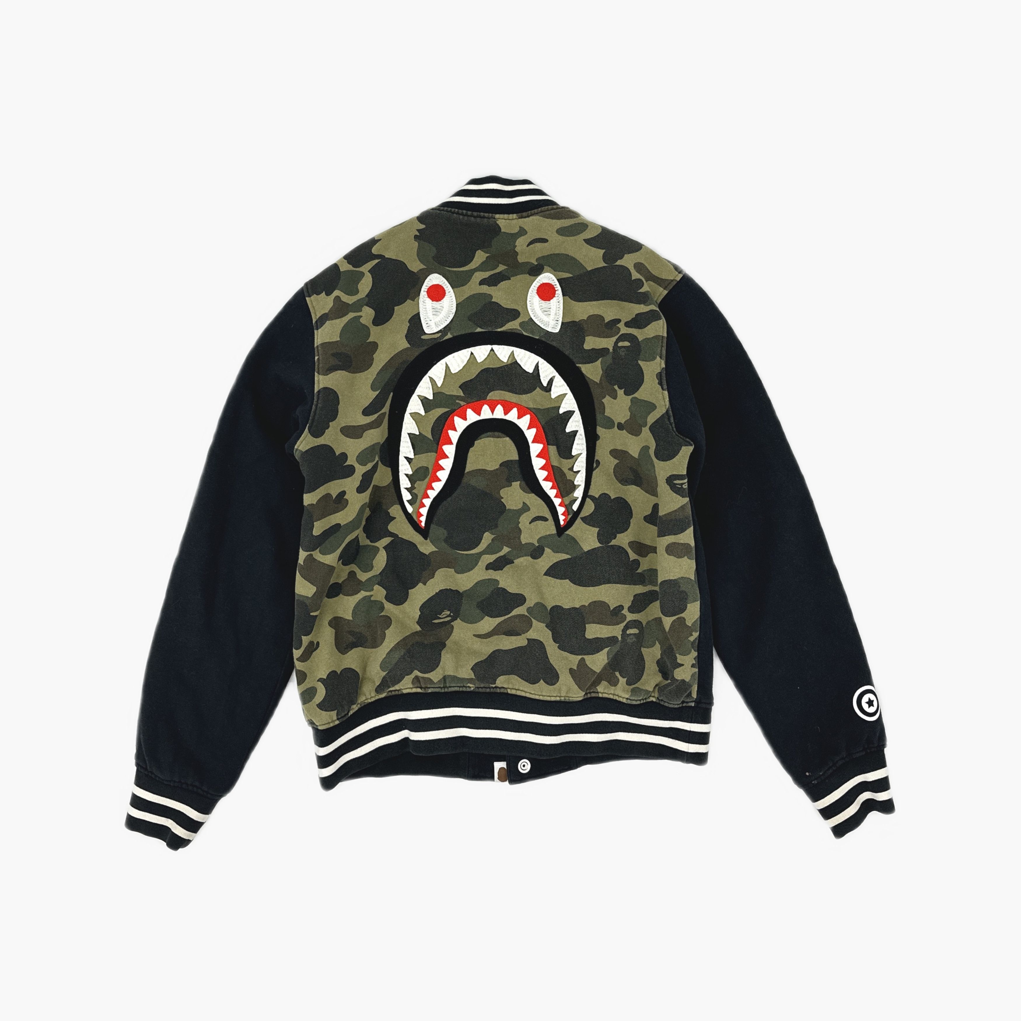 Bape A Bathing Ape Shark Tiger WGM Varsity Jacket Size M Size US M / EU 48-50 / 2 - 2 Thumbnail