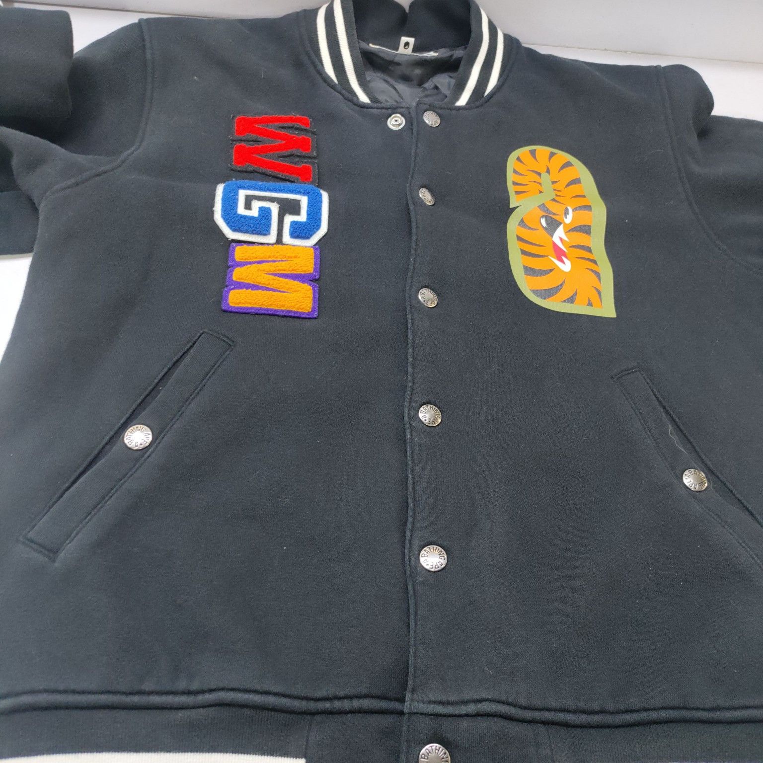Bape A Bathing Ape Shark Tiger WGM Varsity Jacket Size M Size US M / EU 48-50 / 2 - 11 Thumbnail