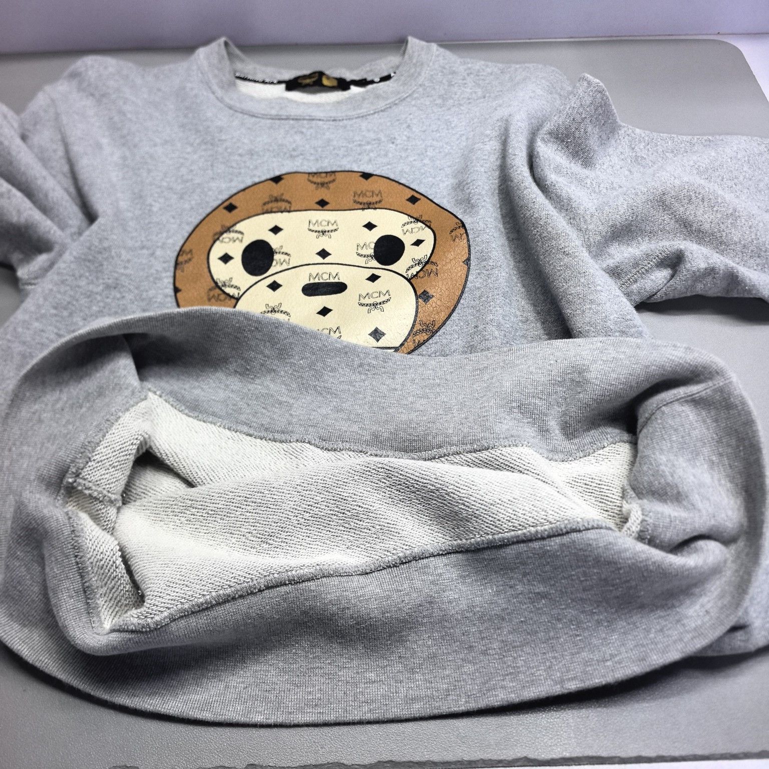 Bape A BATHING APE x MCM Baby Milo Sweatshirt Size L Size US L / EU 52-54 / 3 - 9 Thumbnail