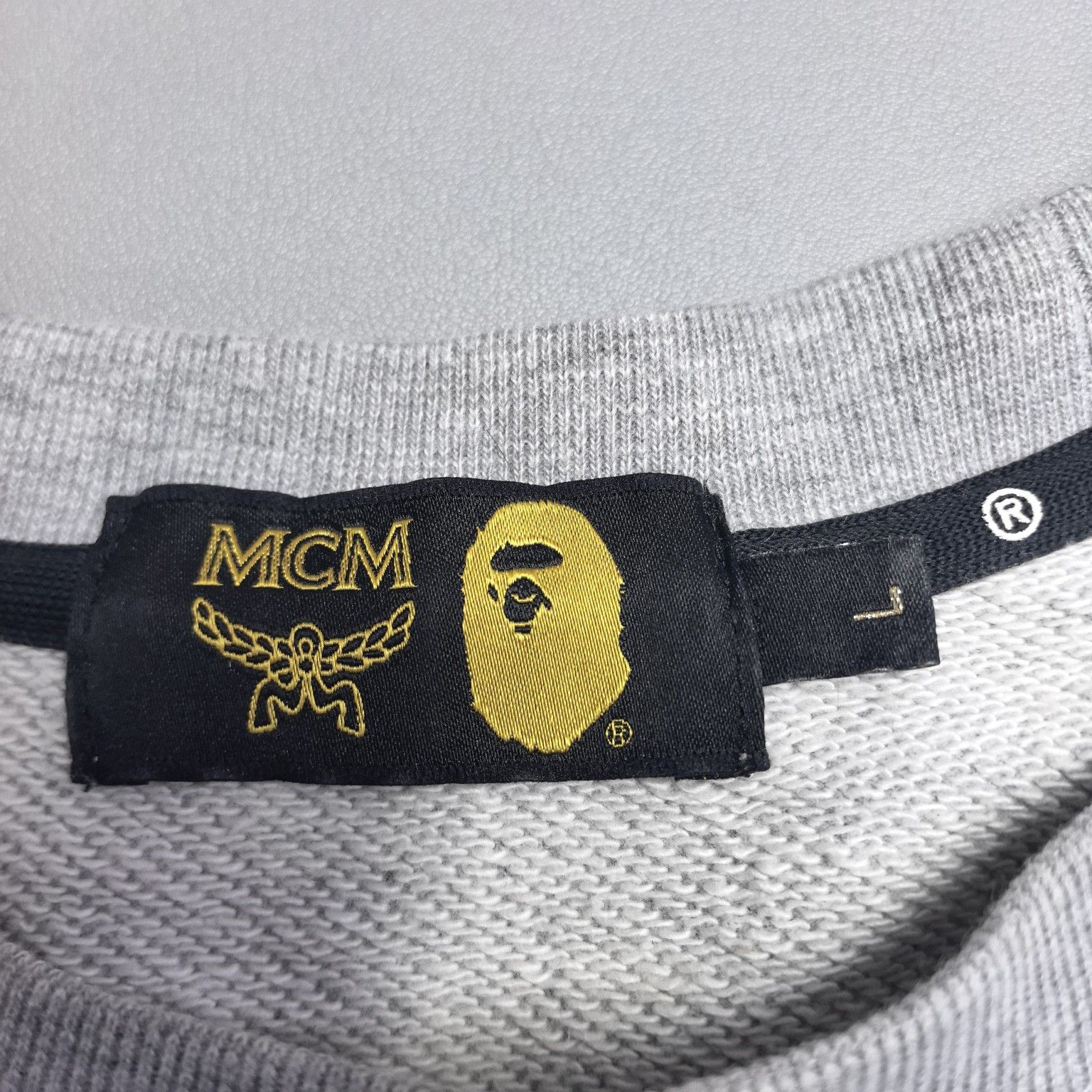 Bape A BATHING APE x MCM Baby Milo Sweatshirt Size L Size US L / EU 52-54 / 3 - 6 Thumbnail