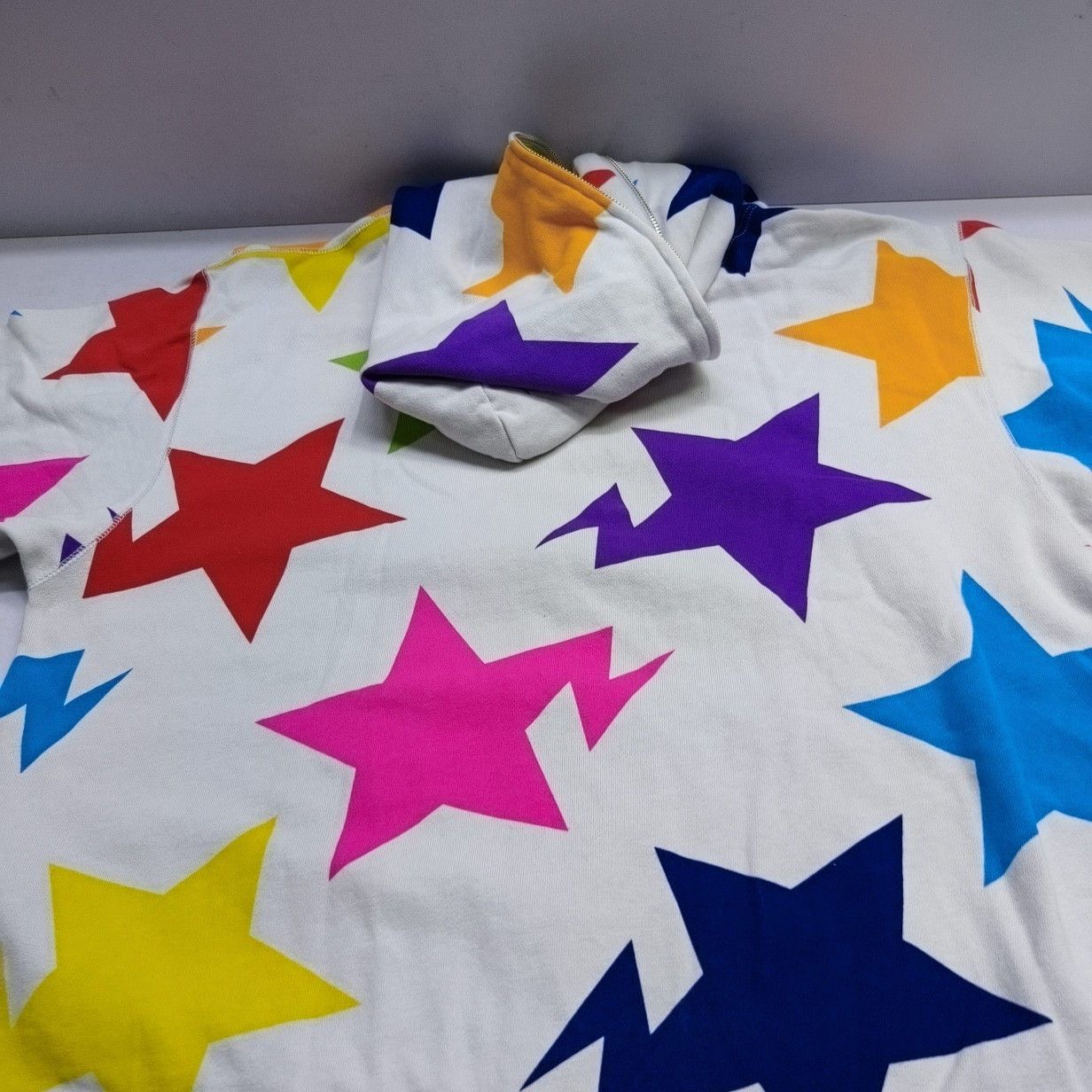 Bape A BATHING APE Star Pattern Zip Hoodie Size XL Size US XL / EU 56 / 4 - 5 Thumbnail
