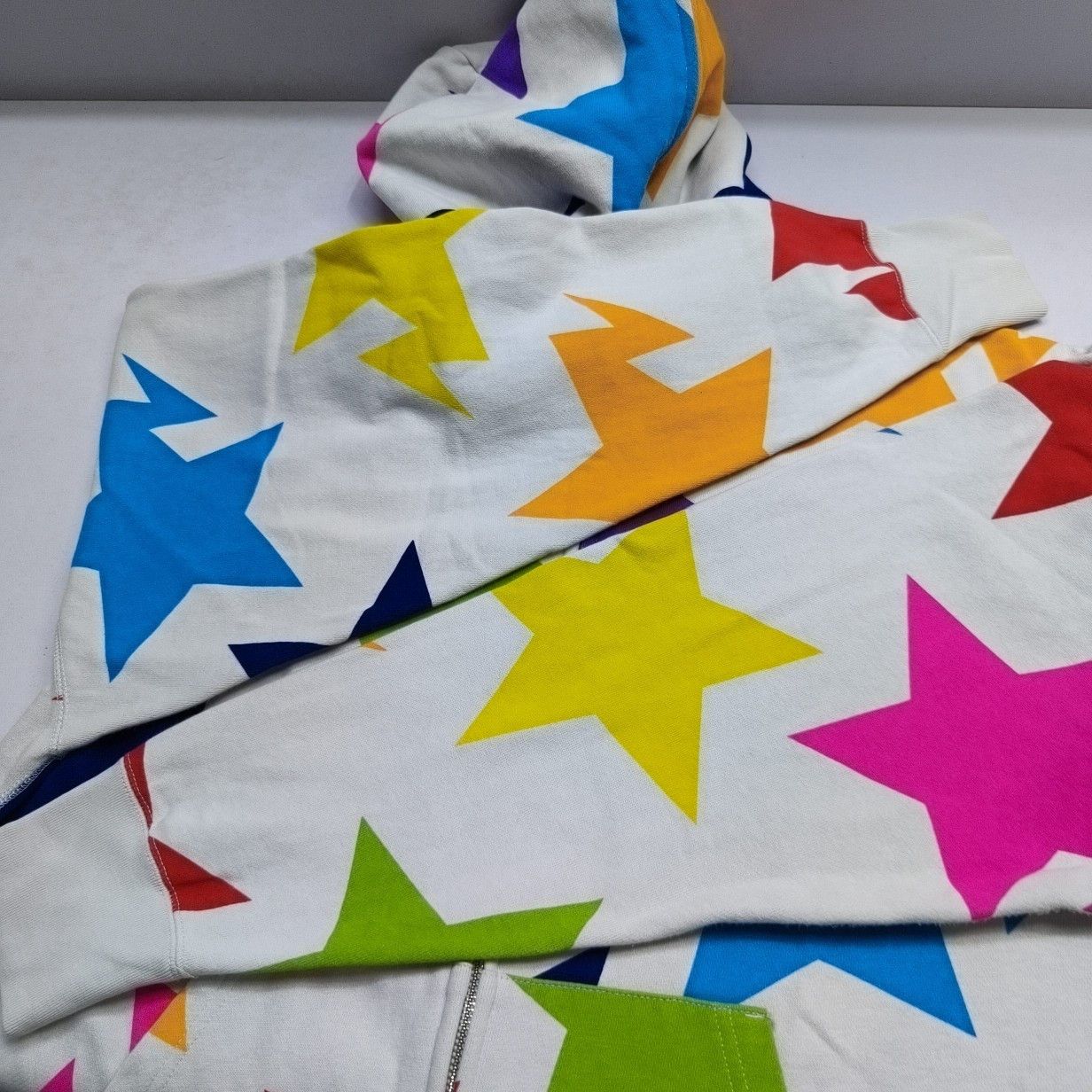 Bape A BATHING APE Star Pattern Zip Hoodie Size XL Size US XL / EU 56 / 4 - 9 Thumbnail