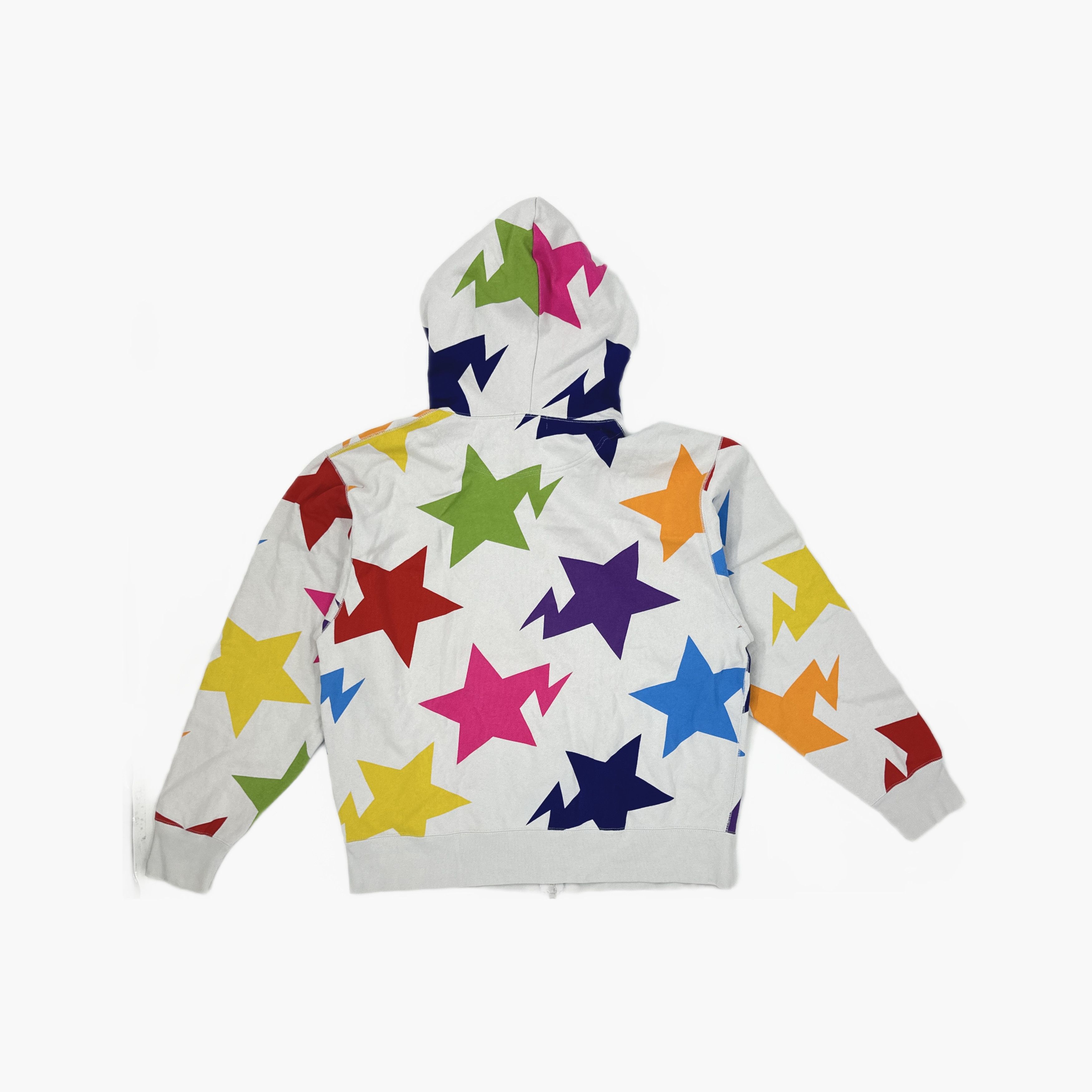 Bape A BATHING APE Star Pattern Zip Hoodie Size XL Size US XL / EU 56 / 4 - 2 Thumbnail