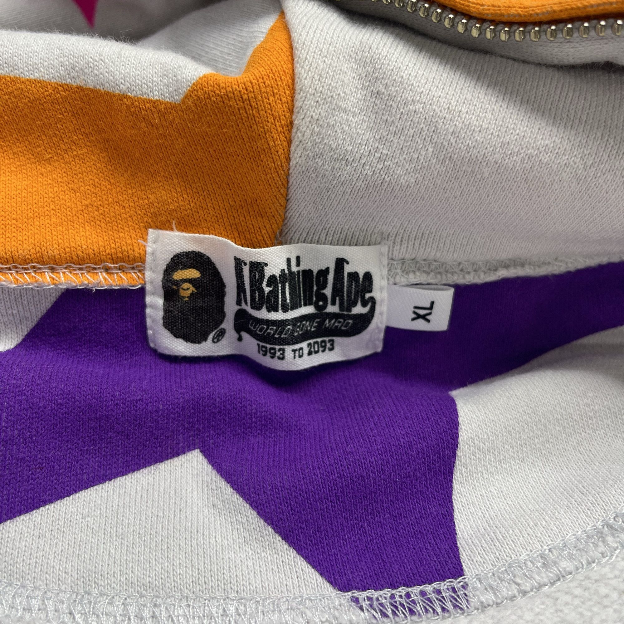 Bape A BATHING APE Star Pattern Zip Hoodie Size XL Size US XL / EU 56 / 4 - 3 Thumbnail