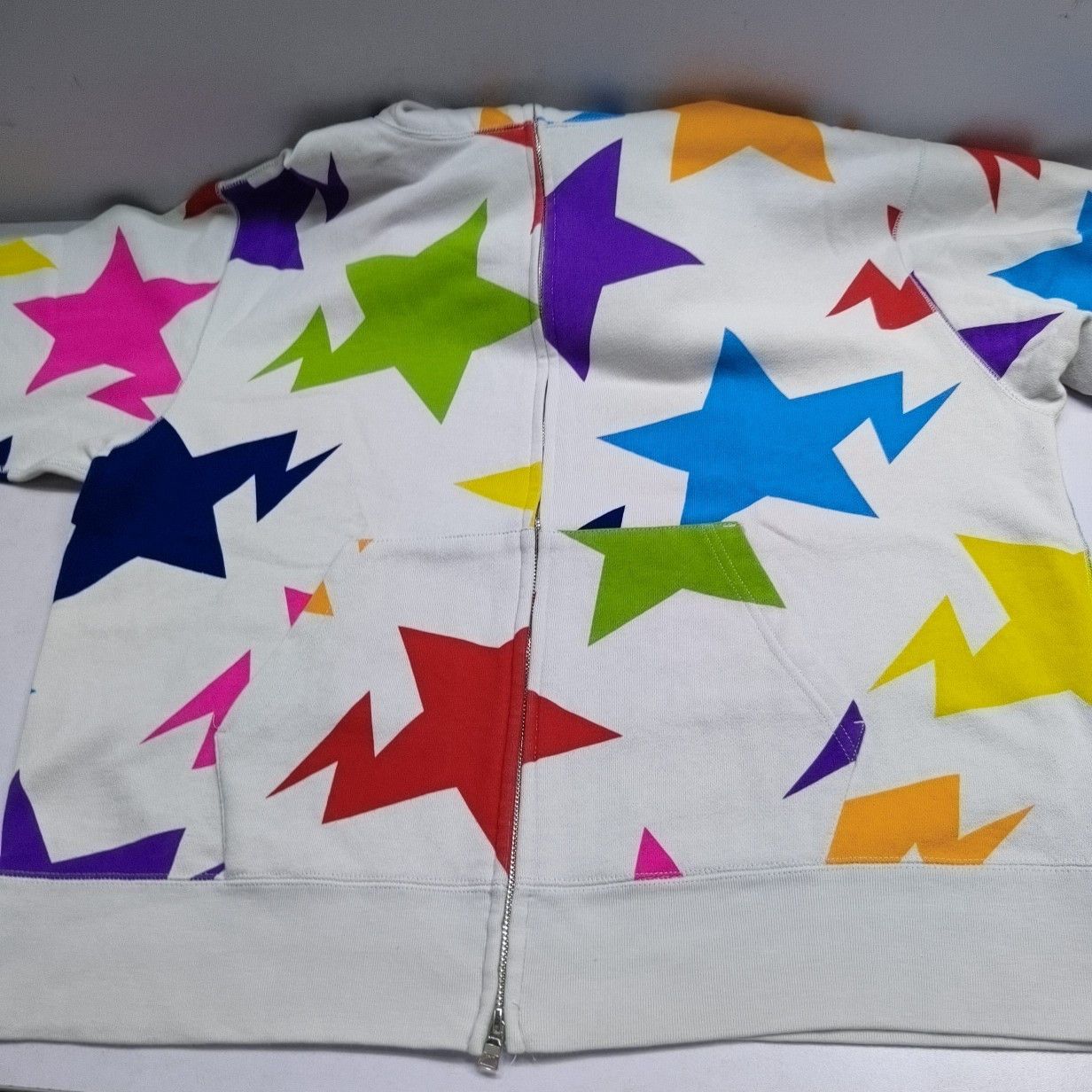 Bape A BATHING APE Star Pattern Zip Hoodie Size XL Size US XL / EU 56 / 4 - 14 Thumbnail