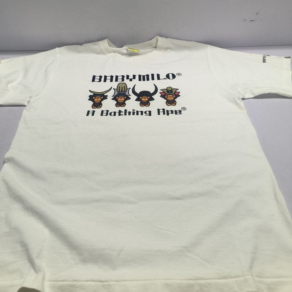 Bape A BATHING APE Baby Milo Samurai Graphic T-Shirt Size L Size US L / EU 52-54 / 3 - 9 Thumbnail