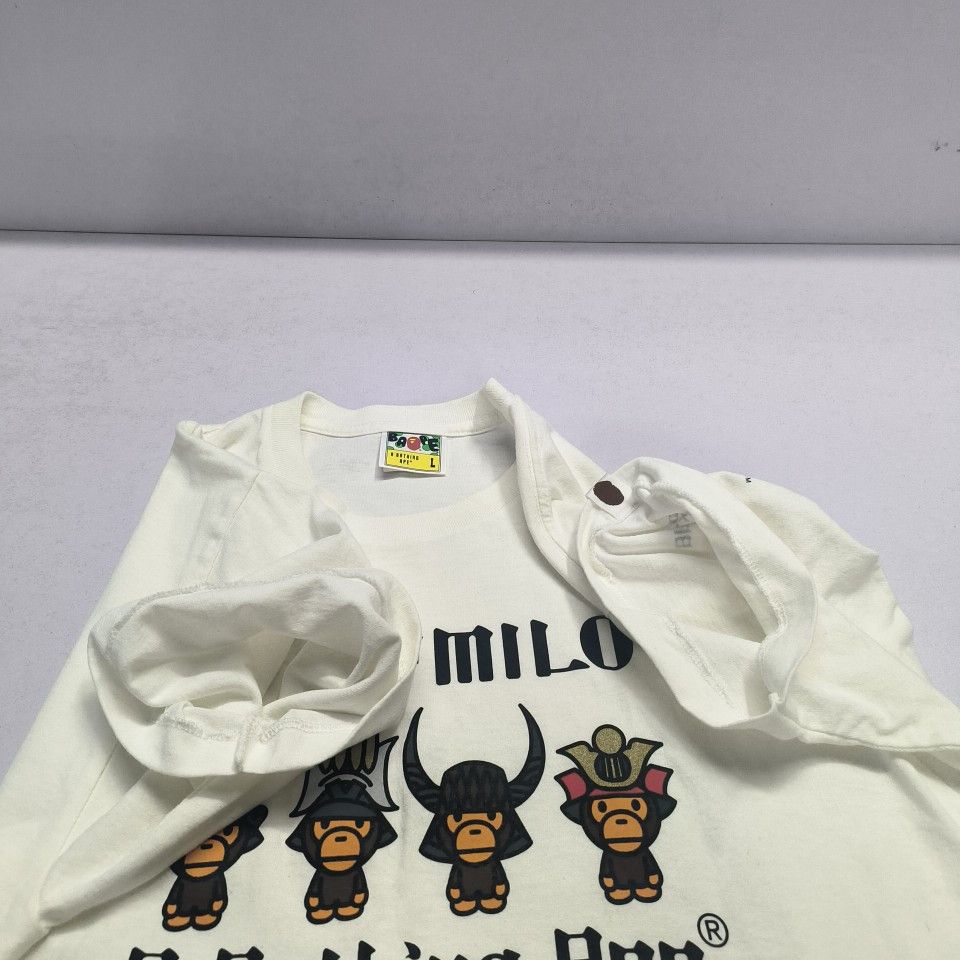 Bape A BATHING APE Baby Milo Samurai Graphic T-Shirt Size L Size US L / EU 52-54 / 3 - 8 Thumbnail