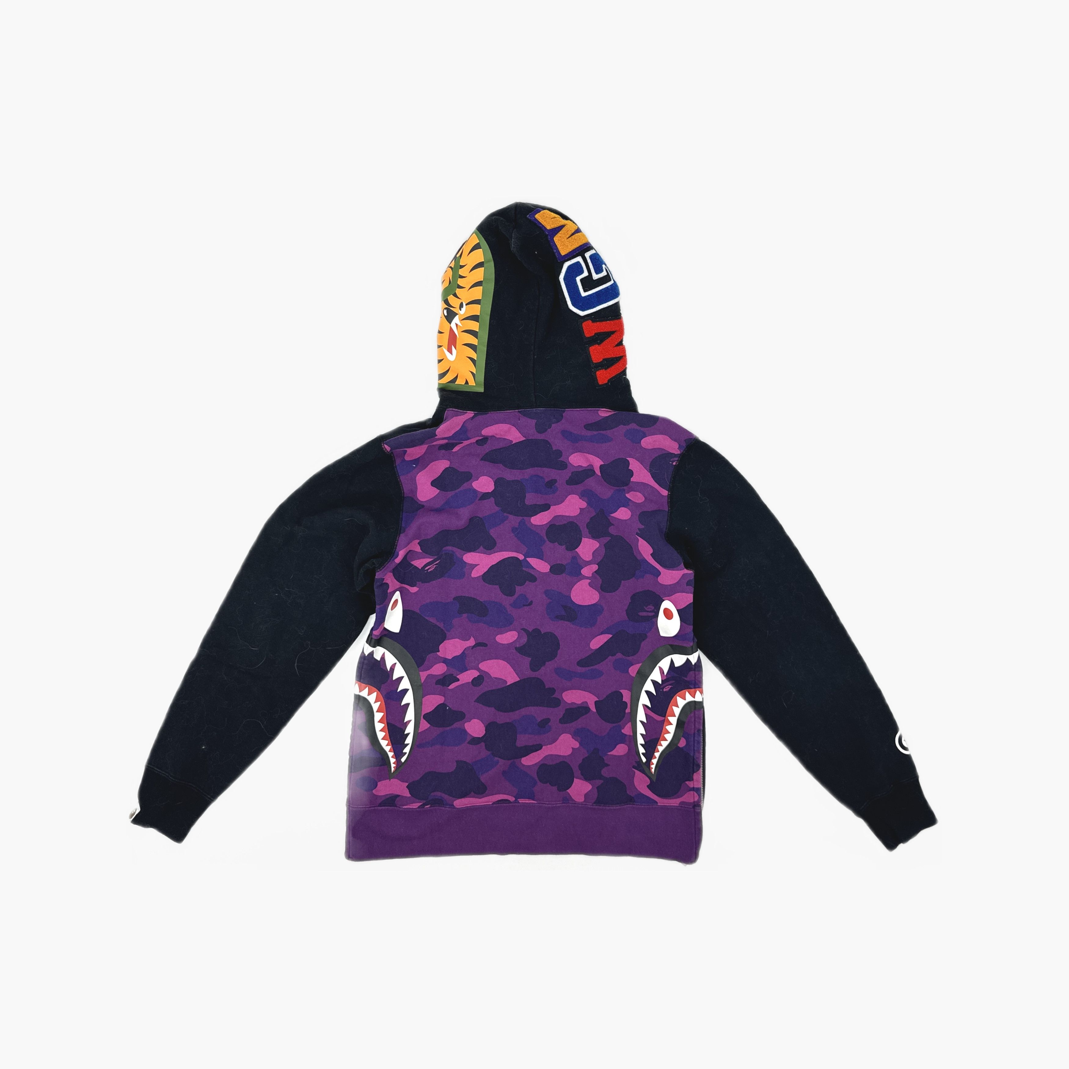 Bape A Bathing Ape Camo Shark Full Zip Hoodie Size M Size US M / EU 48-50 / 2 - 2 Thumbnail