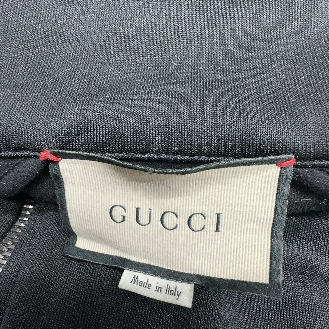 Gucci Gucci Logo Stripe Technical Jersey Track Jacket Size L Size US L / EU 52-54 / 3 - 3 Thumbnail