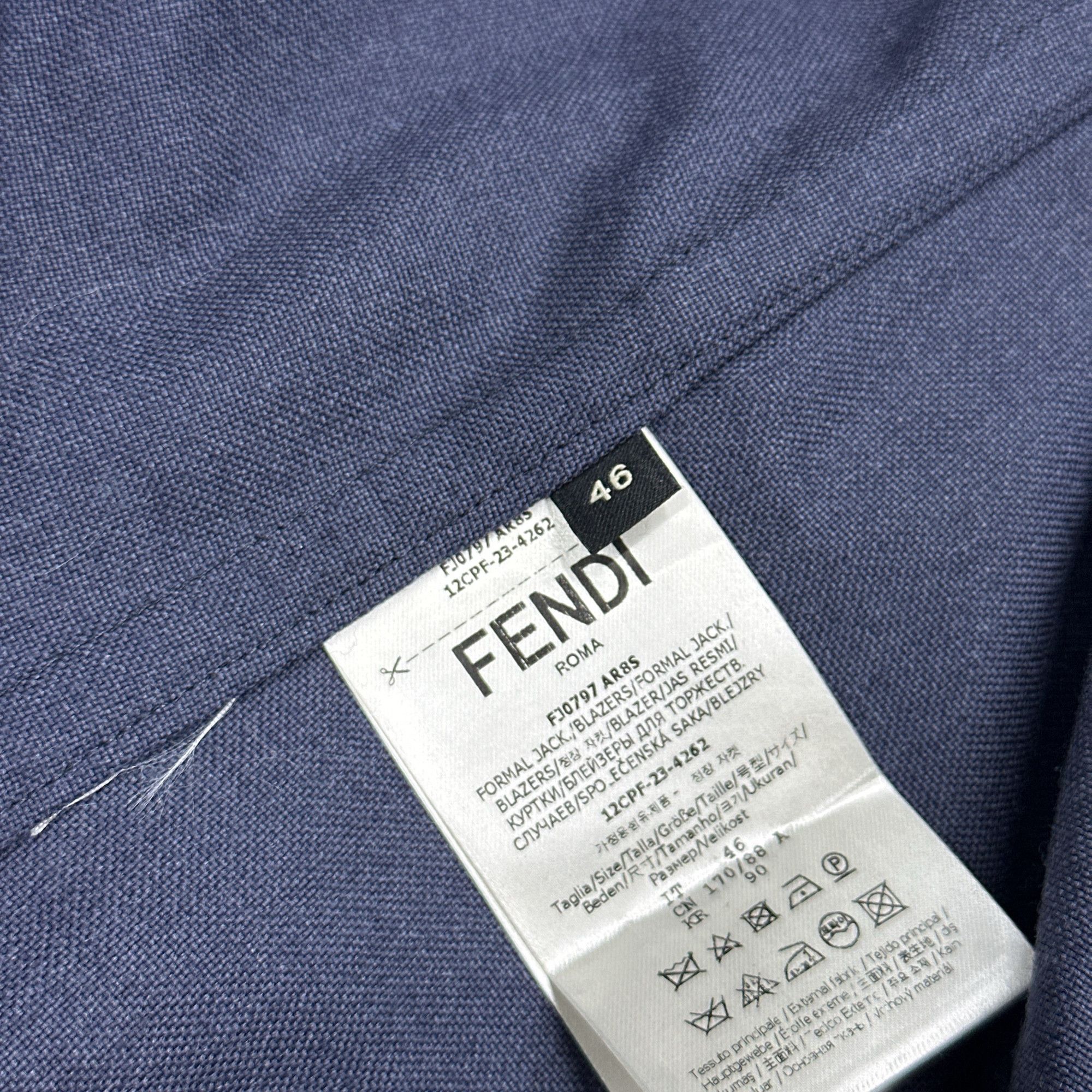 Fendi Fendi Wool Formal Jacket Size 46 Size US S / EU 44-46 / 1 - 4 Thumbnail