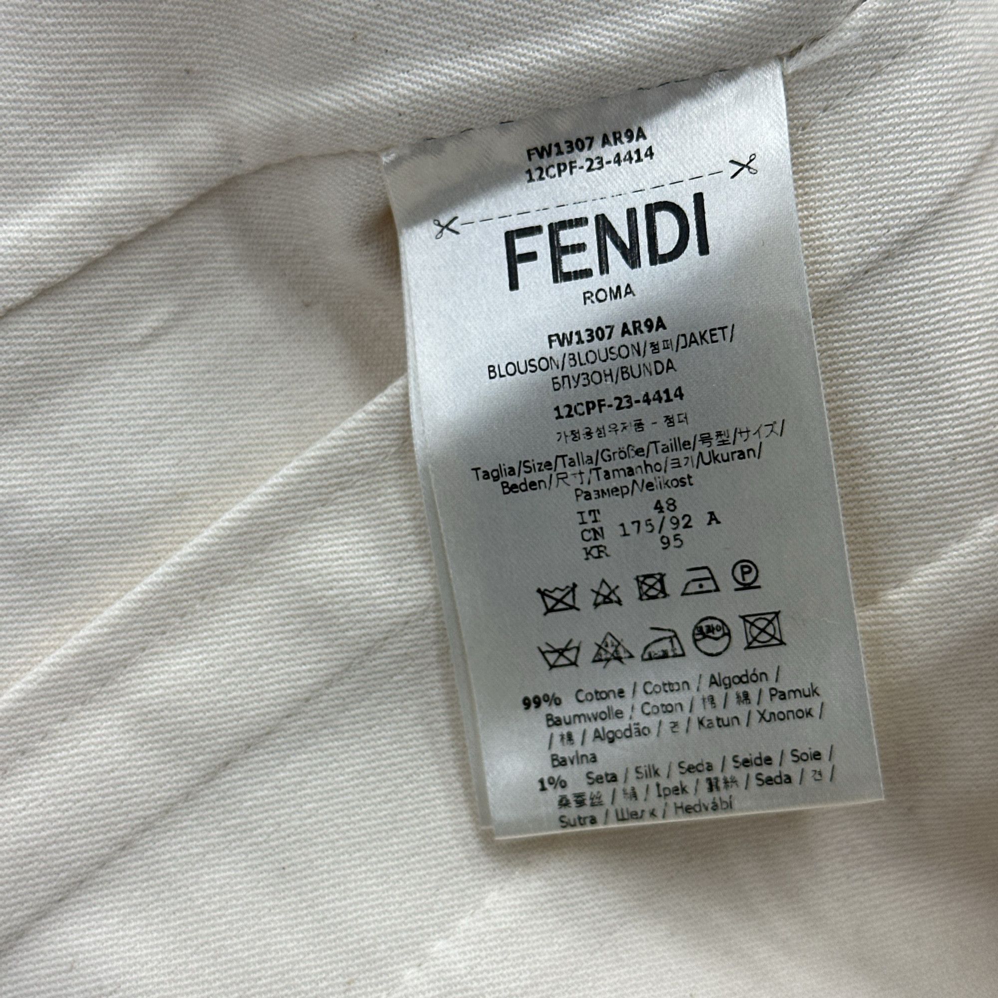 Fendi Fendi FF Logo Button-Up Jacket Size M Size US M / EU 48-50 / 2 - 3 Thumbnail