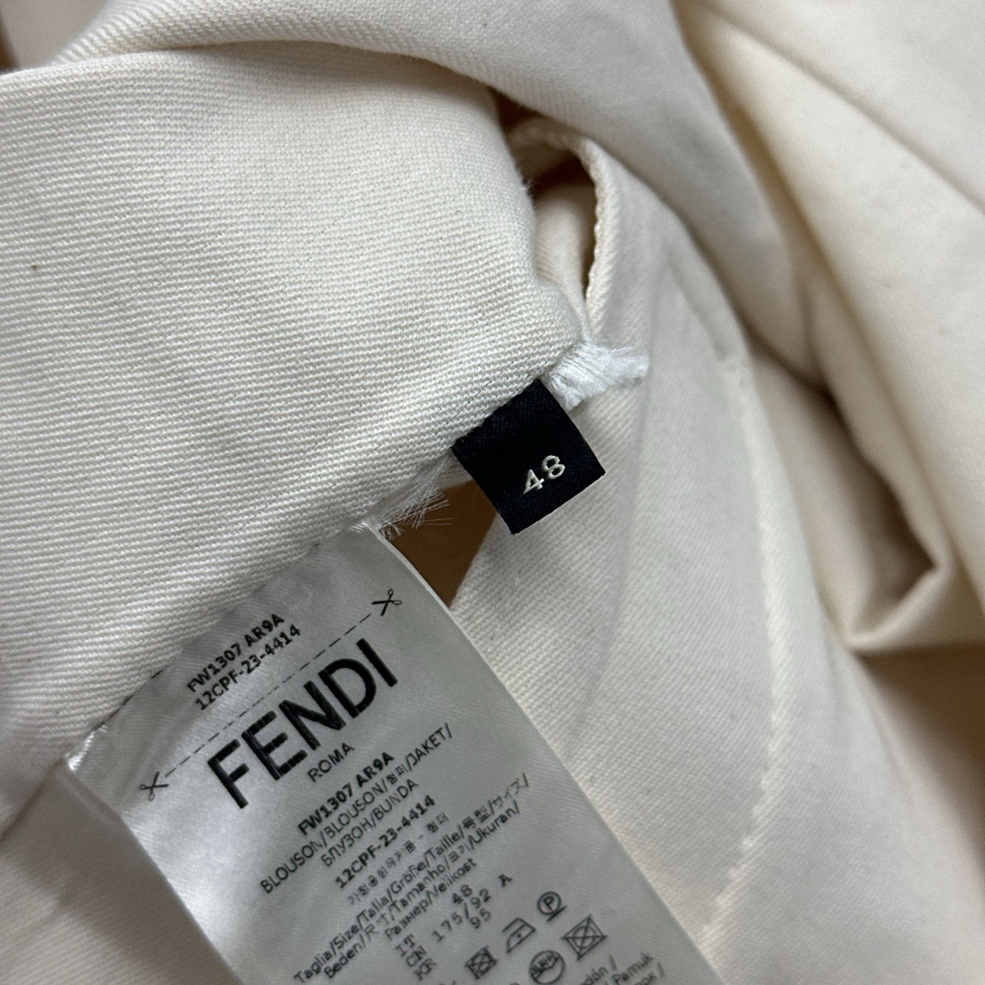 Fendi Fendi FF Logo Button-Up Jacket Size M Size US M / EU 48-50 / 2 - 4 Thumbnail