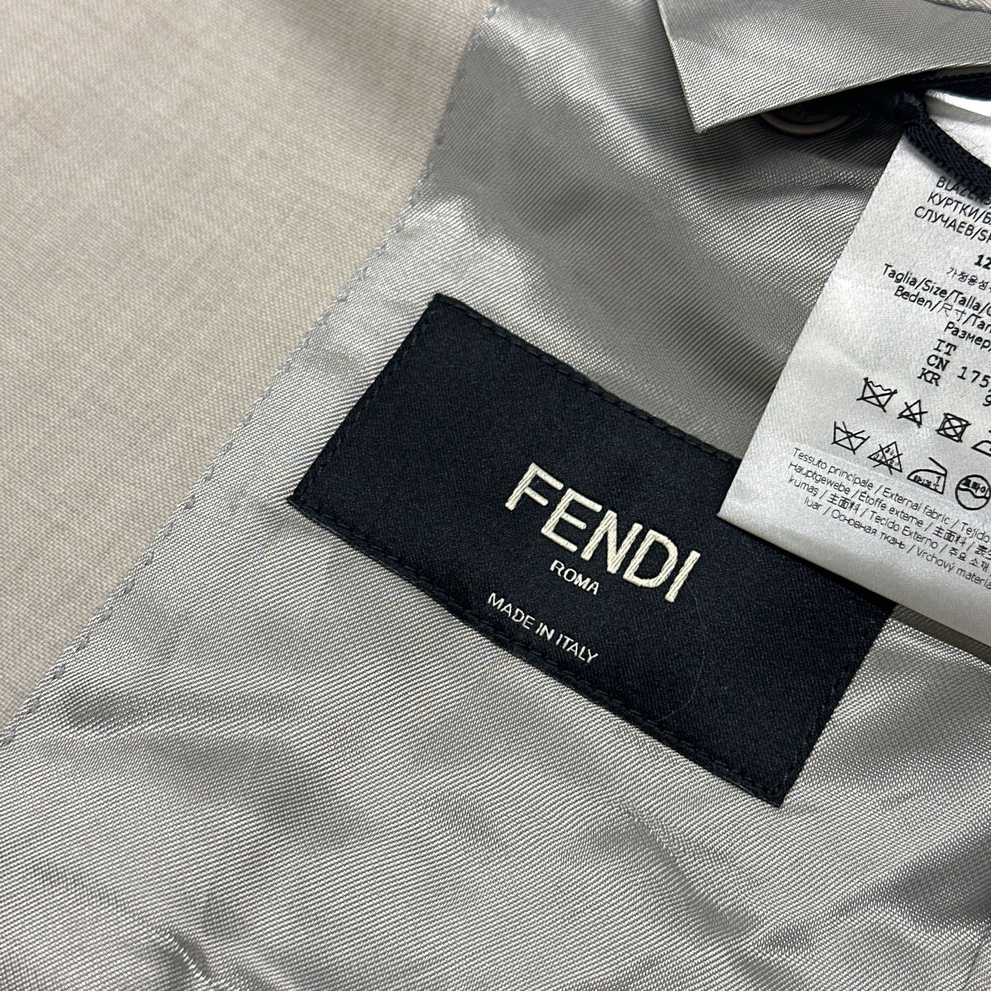Fendi Fendi Beige Wool Blazer Size 48 Size 38R - 4 Thumbnail