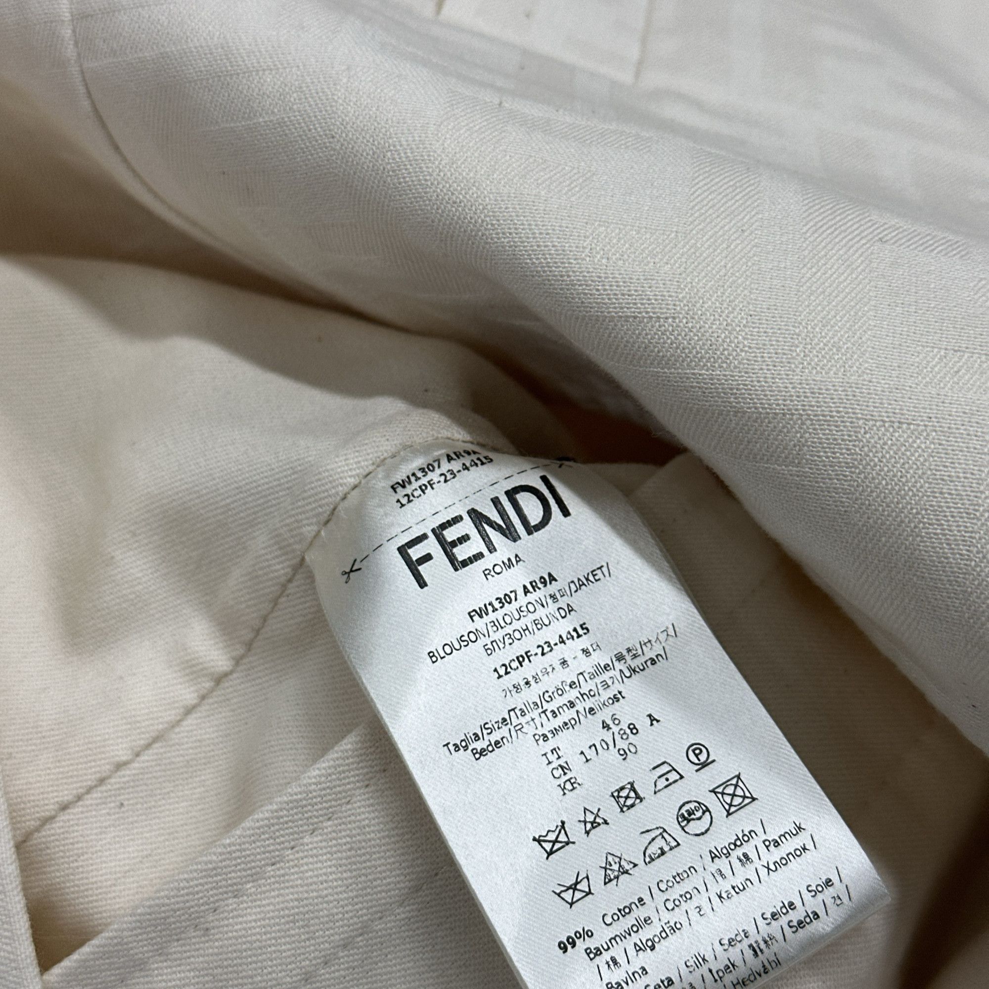 Fendi Fendi Logo Monogram Jacket Size 46 Size US S / EU 44-46 / 1 - 3 Thumbnail