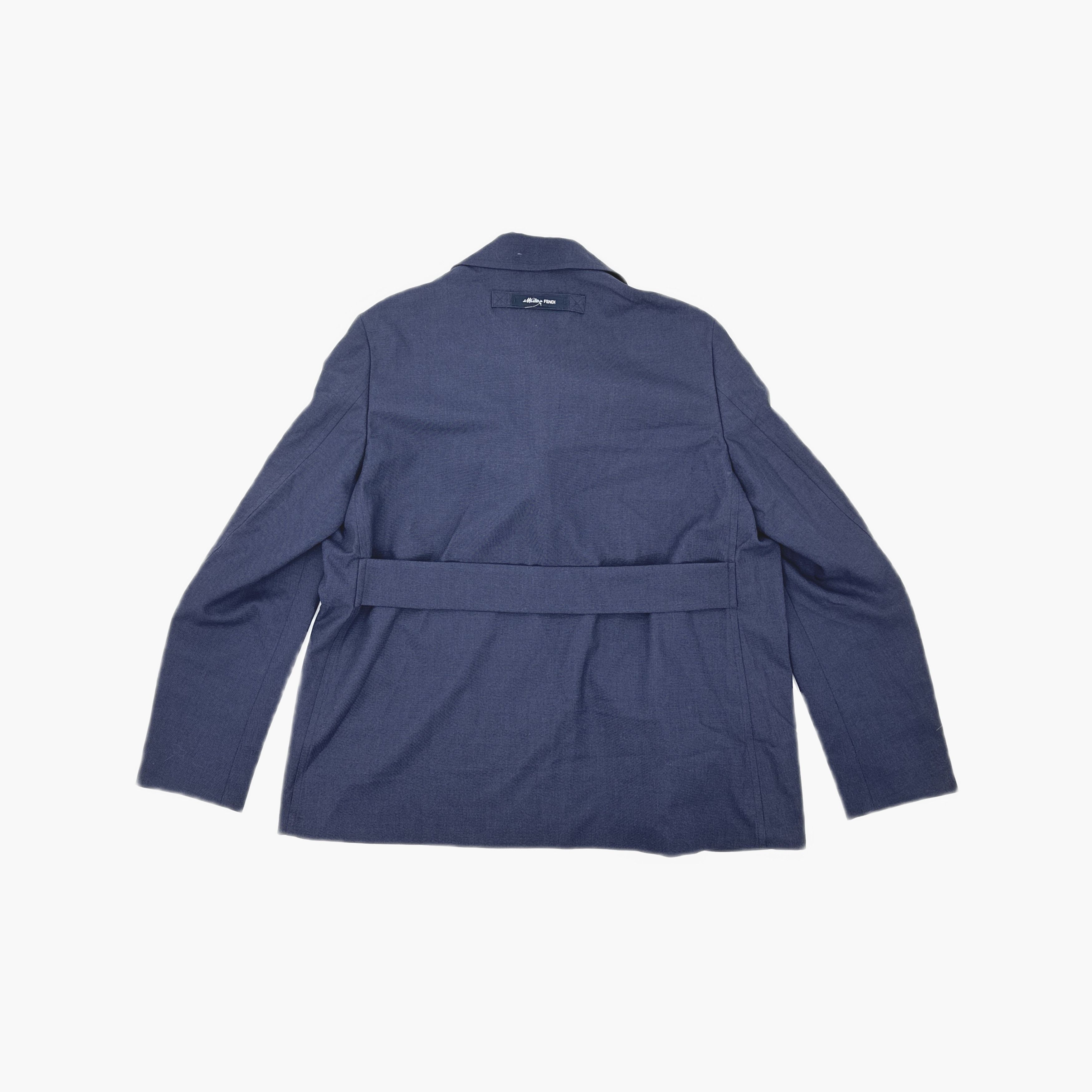 Fendi Fendi Blue Wool Light Jacket Size L Size US L / EU 52-54 / 3 - 2 Thumbnail