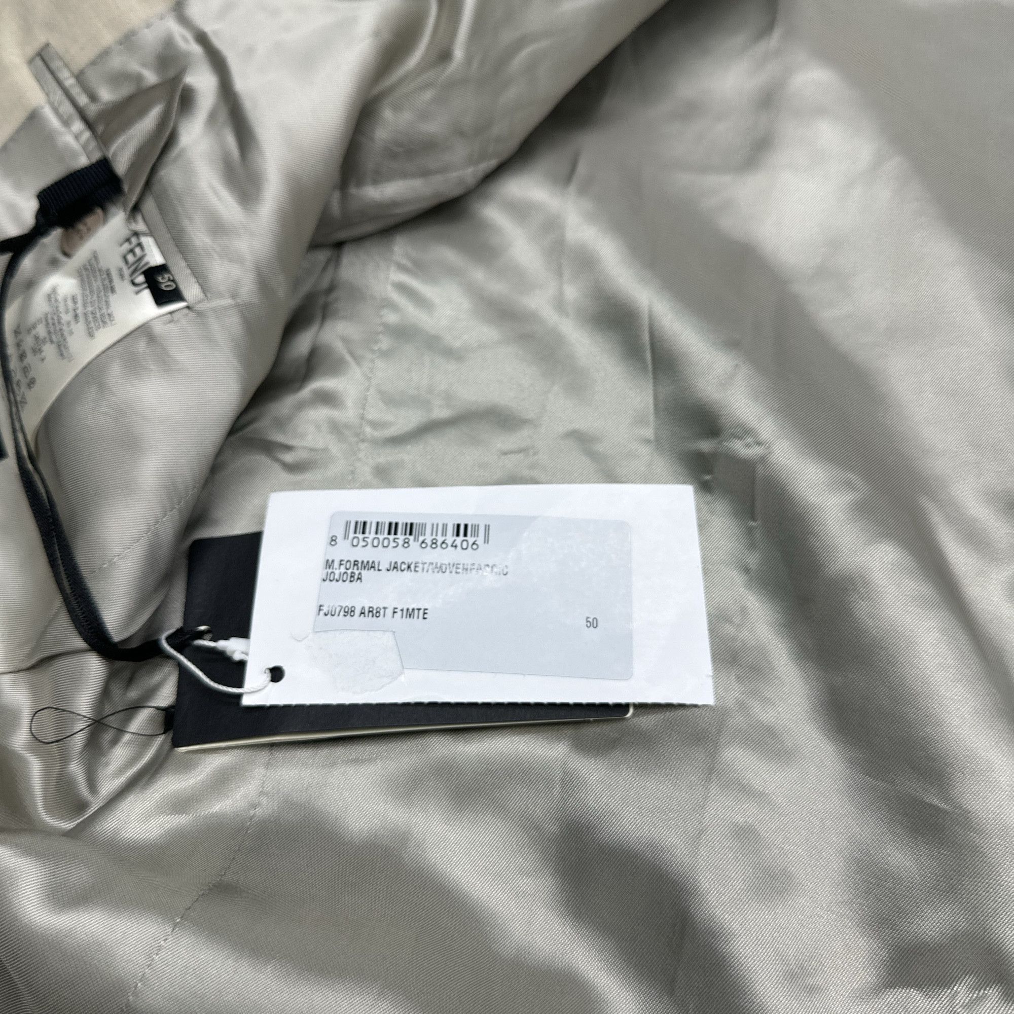 Fendi Fendi Beige Wool Single-Breasted Blazer Size 50 Size 40R - 5 Thumbnail