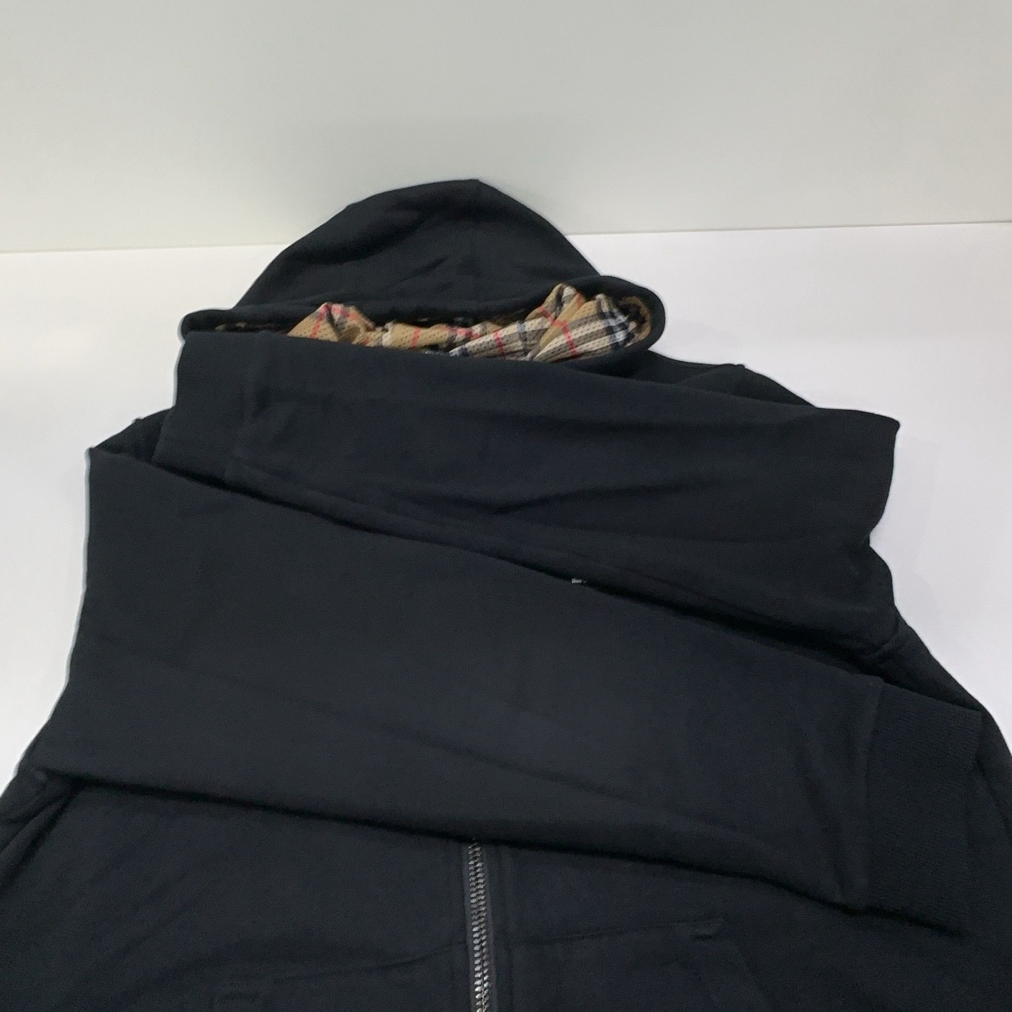 Burberry Burberry Logo Patch Check Lined Zip Hoodie Size M Size US M / EU 48-50 / 2 - 6 Thumbnail