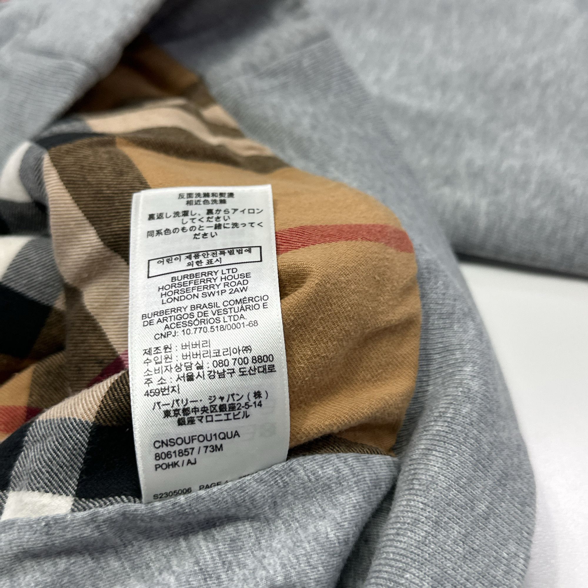 Burberry Burberry Logo Zip Hoodie Size M Size US M / EU 48-50 / 2 - 4 Thumbnail