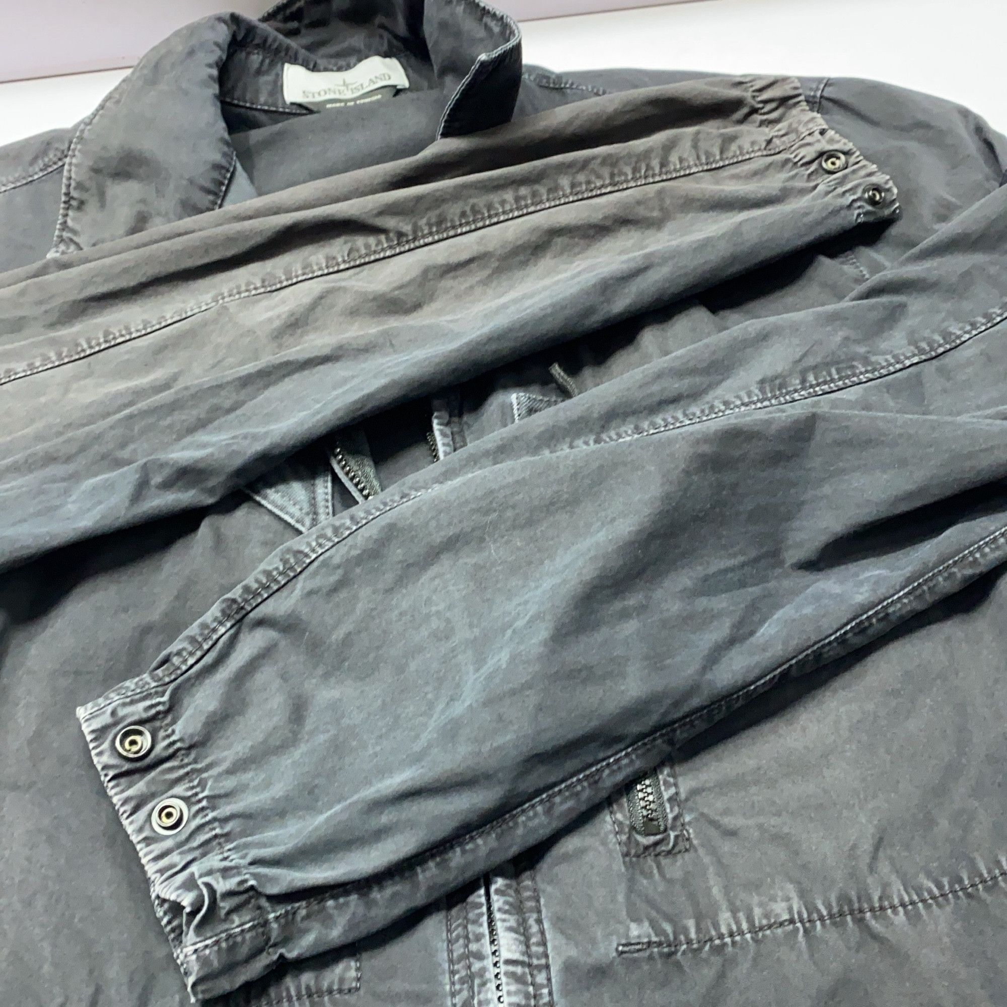 Stone Island Stone Island Garment Dyed Zip Up Jacket Size L Size US L / EU 52-54 / 3 - 10 Thumbnail