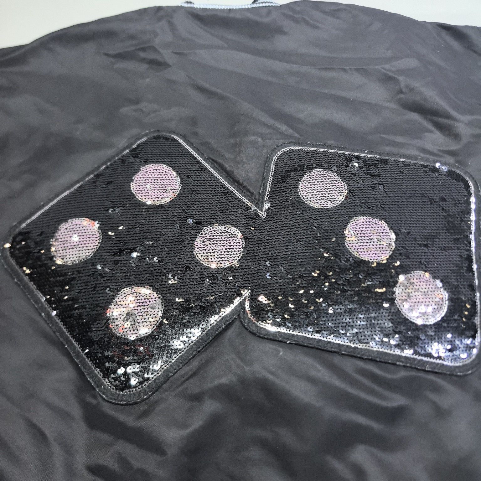 Stussy Stussy Sequin Dice Satin Bomber Jacket Size M Size US M / EU 48-50 / 2 - 12 Thumbnail