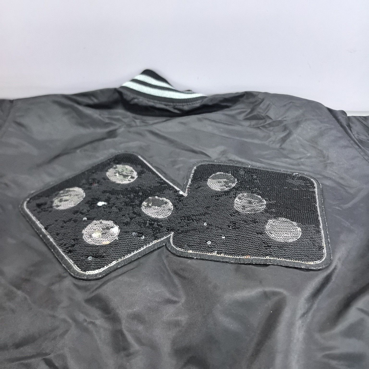 Stussy Stussy Sequin Dice Satin Bomber Jacket Size M Size US M / EU 48-50 / 2 - 6 Thumbnail