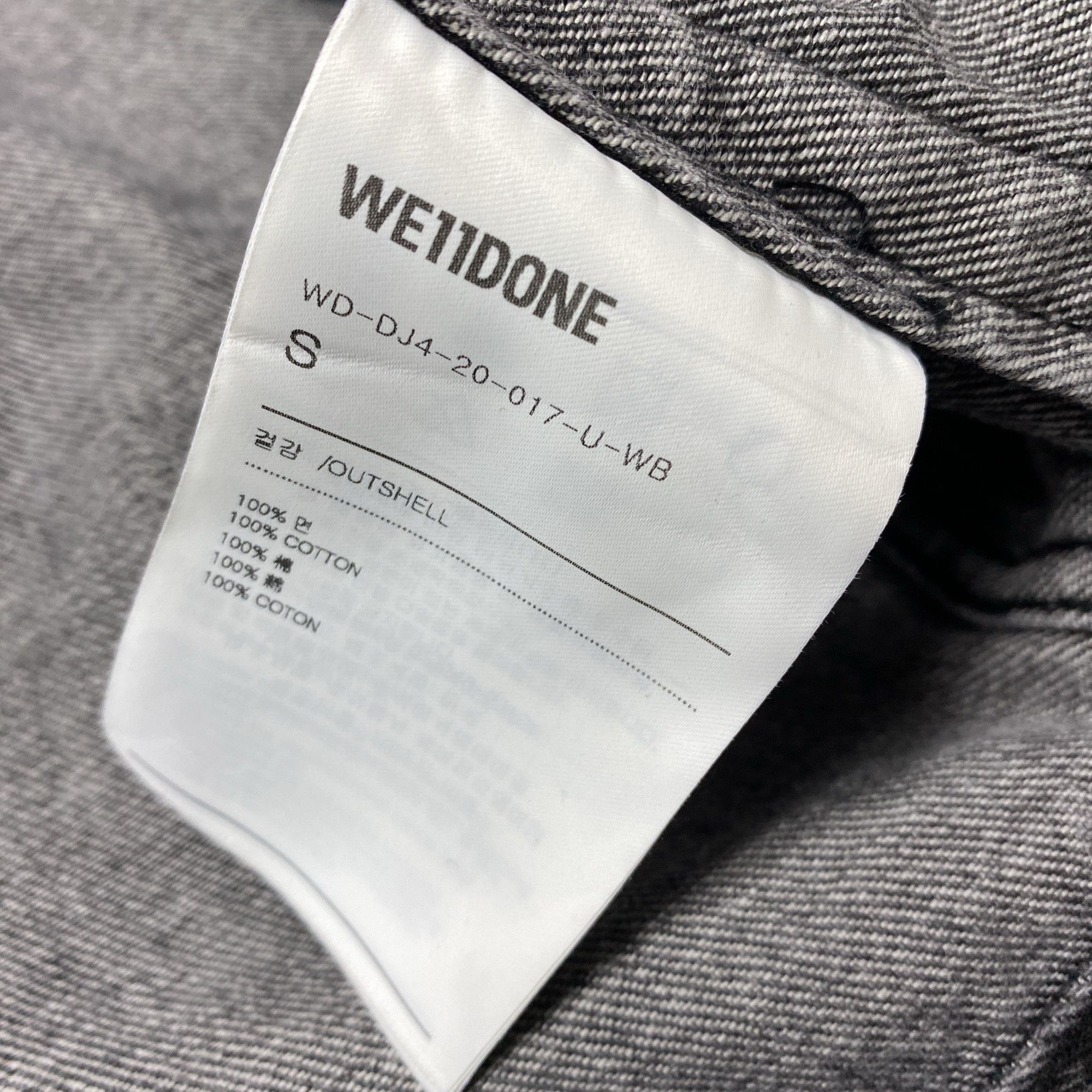 WE11DONE WE11DONE Logo Patch Denim Jacket Size S Size US S / EU 44-46 / 1 - 3 Thumbnail