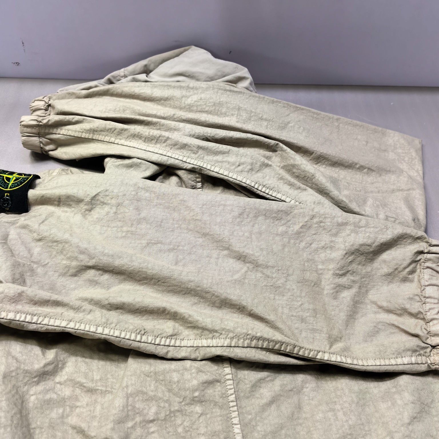 Stone Island Stone Island Hooded Zip Jacket Beige Size L Size US L / EU 52-54 / 3 - 14 Thumbnail
