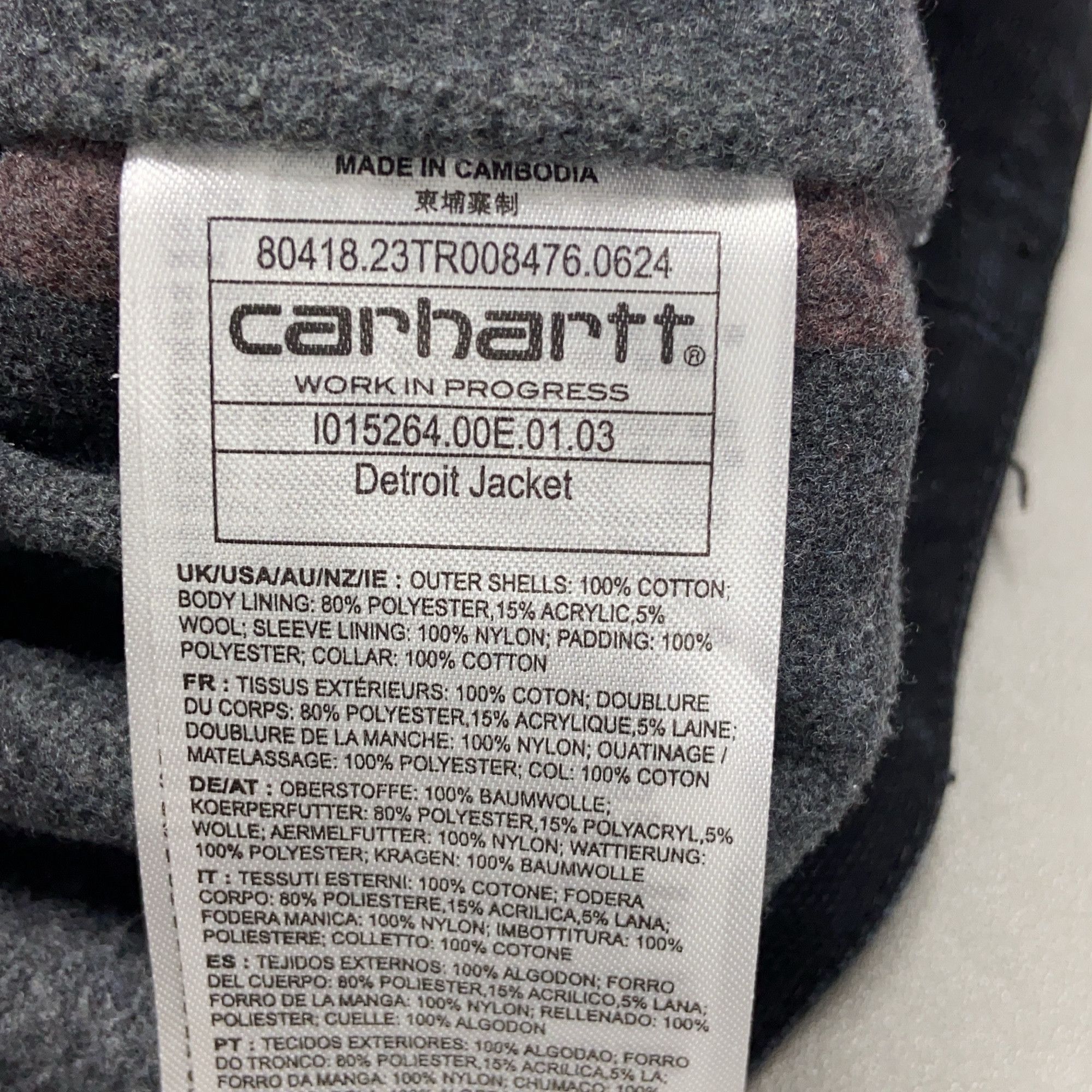 Carhartt Wip Carhartt WIP Detroit Jacket Black Size M Size US M / EU 48-50 / 2 - 5 Thumbnail