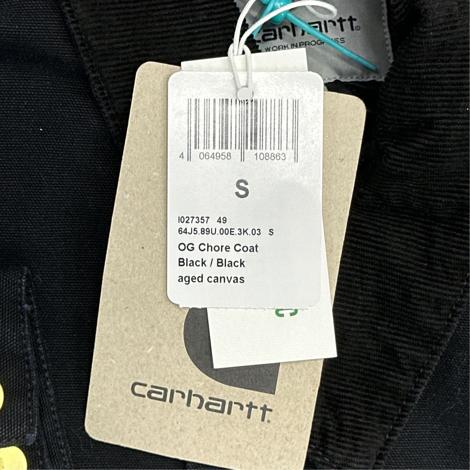 Carhartt Wip Carhartt WIP OG Chore Coat Black Size S Size US S / EU 44-46 / 1 - 2 Thumbnail