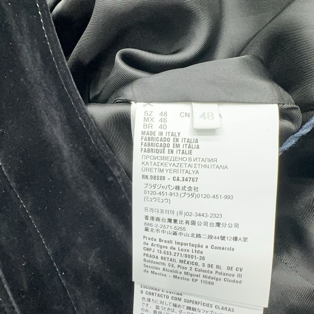 Prada Prada Velvet Denim Jacket Size 48 Size US M / EU 48-50 / 2 - 4 Thumbnail