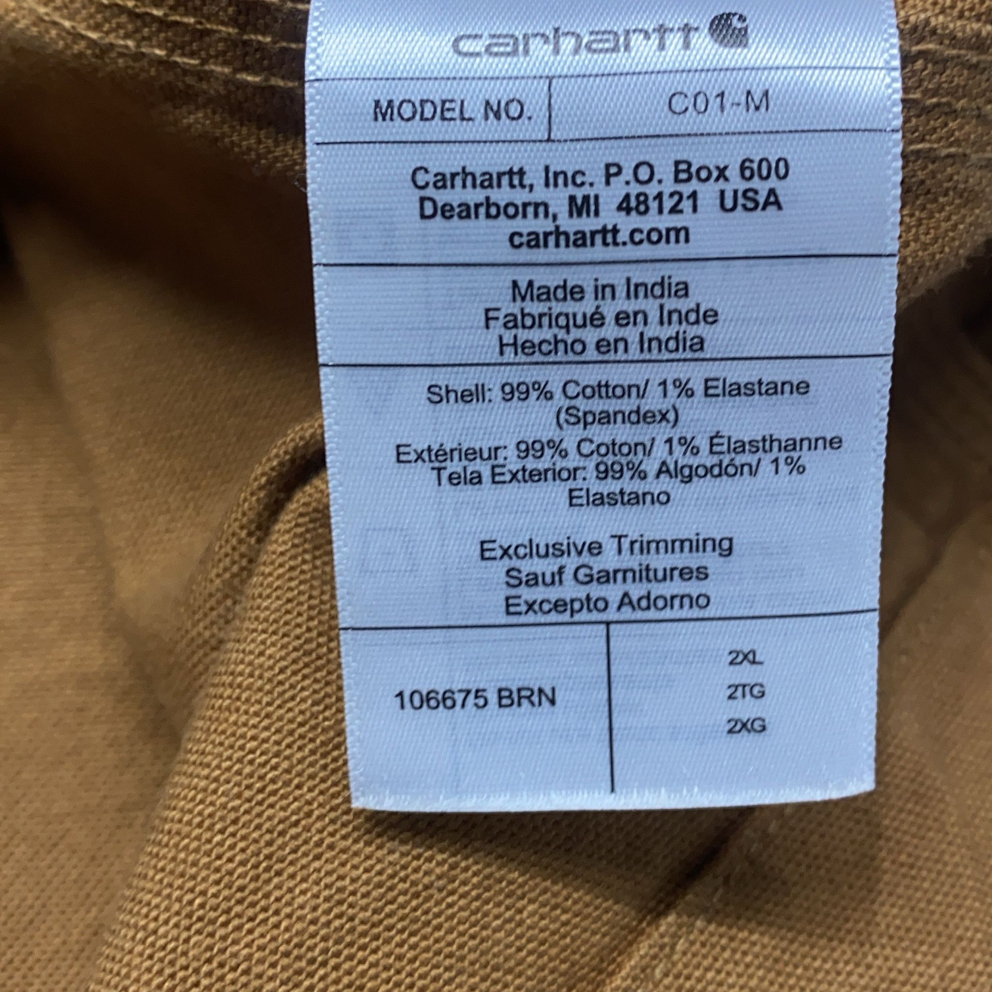 Carhartt Carhartt Duck Chore Coat Brown Size XXL Size US XXL / EU 58 / 5 - 6 Thumbnail
