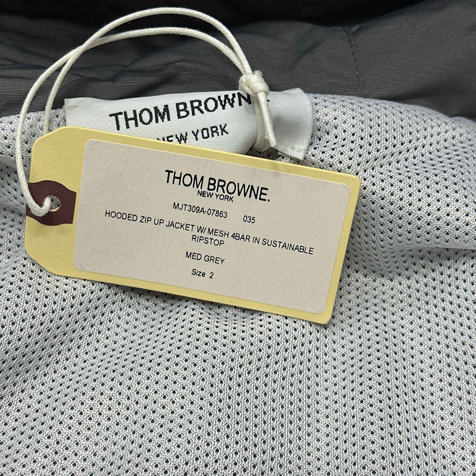 Thom Browne Thom Browne 4-Bar Hooded Ripstop Jacket Size M Size US M / EU 48-50 / 2 - 5 Thumbnail