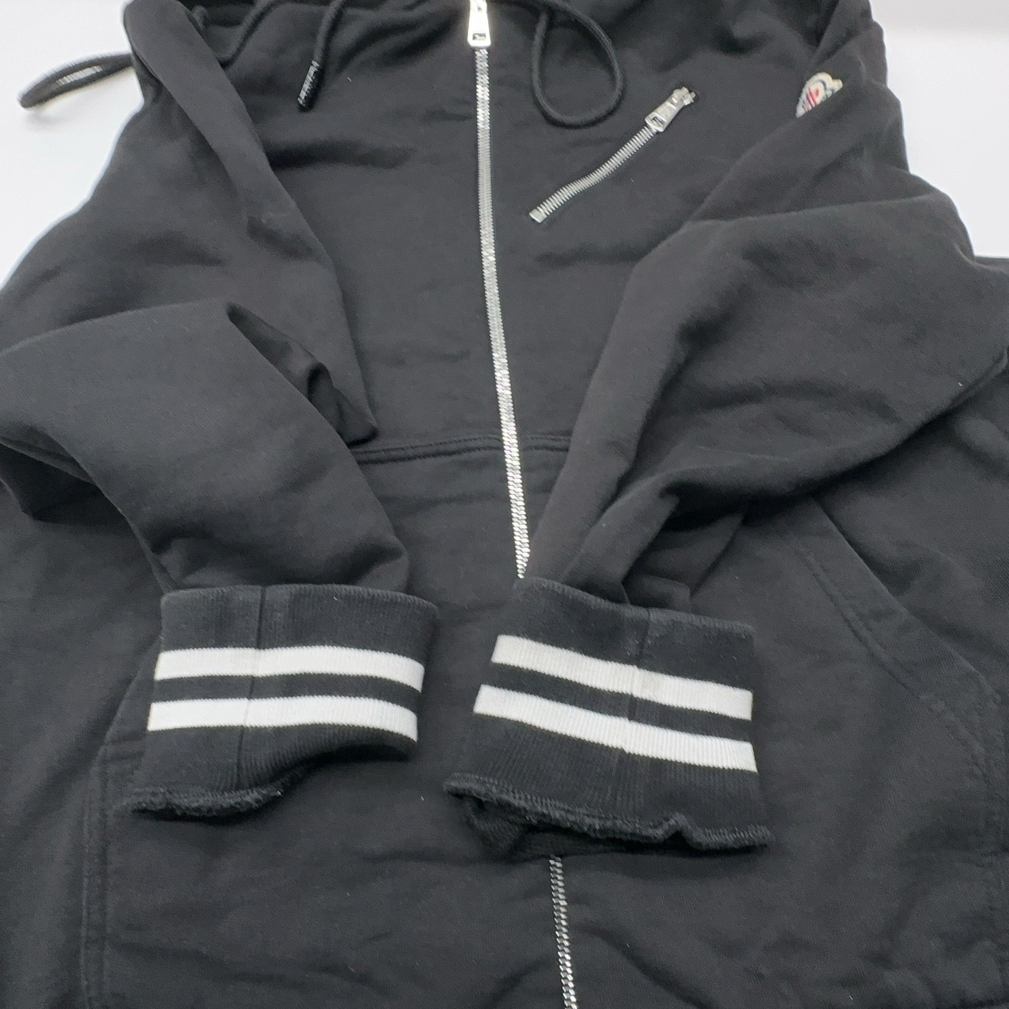 Moncler Moncler Striped Zip-Up Hoodie Size S Size US S / EU 44-46 / 1 - 10 Thumbnail