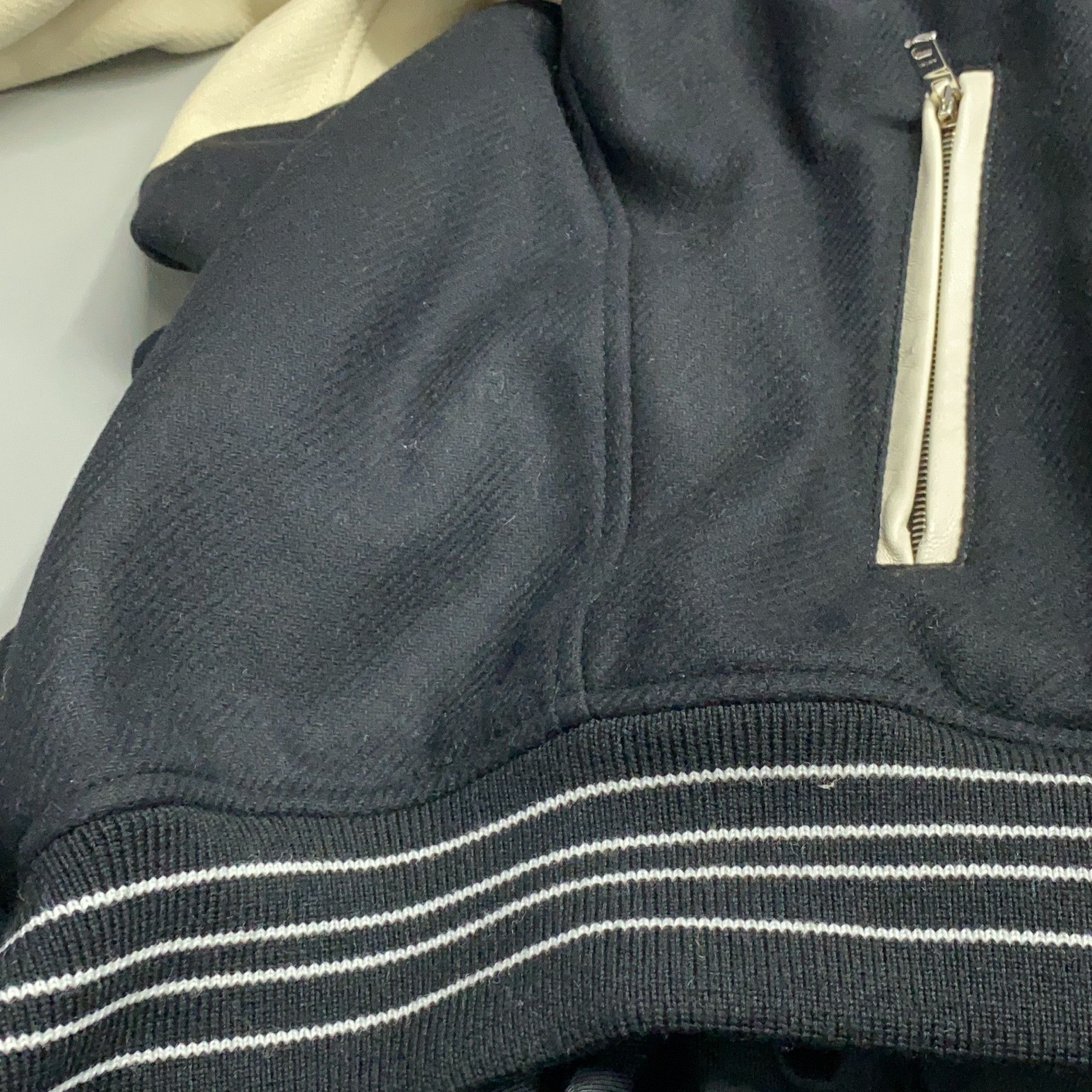 Amiri AMIRI Bone Embroidery Varsity Jacket Size L Size US L / EU 52-54 / 3 - 18 Thumbnail