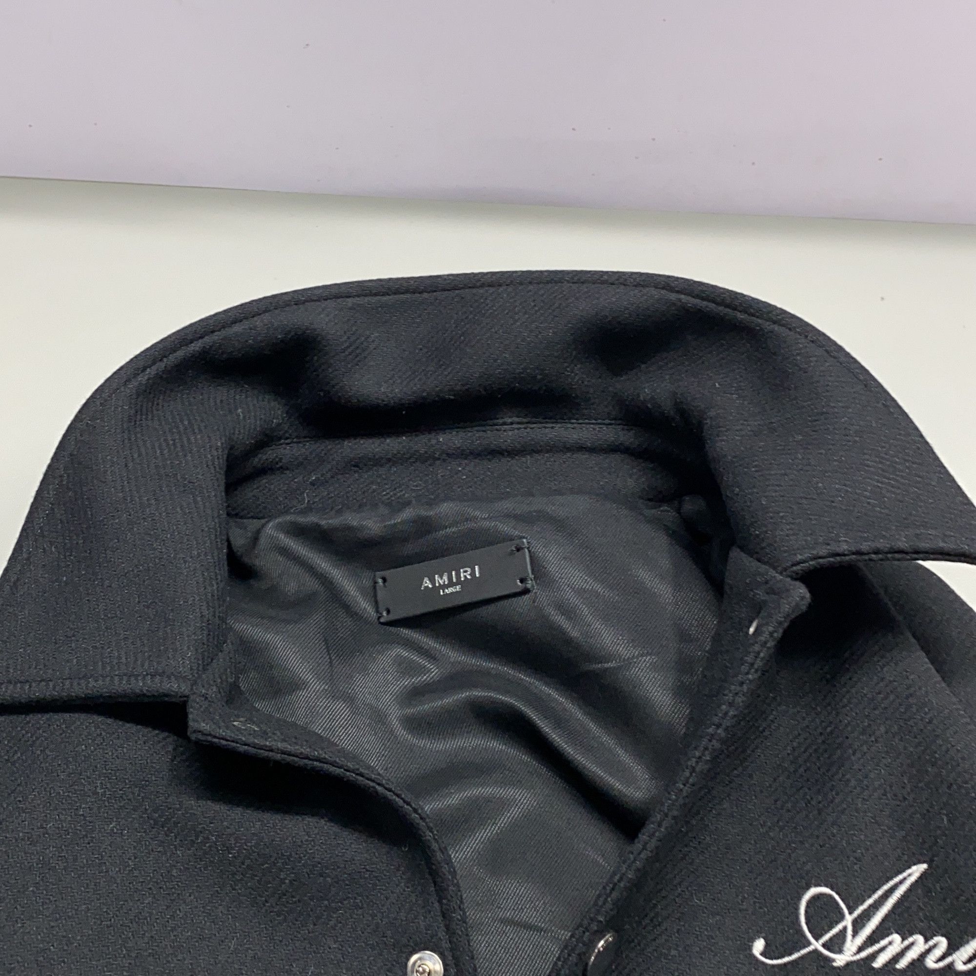 Amiri AMIRI Bone Embroidery Varsity Jacket Size L Size US L / EU 52-54 / 3 - 10 Thumbnail