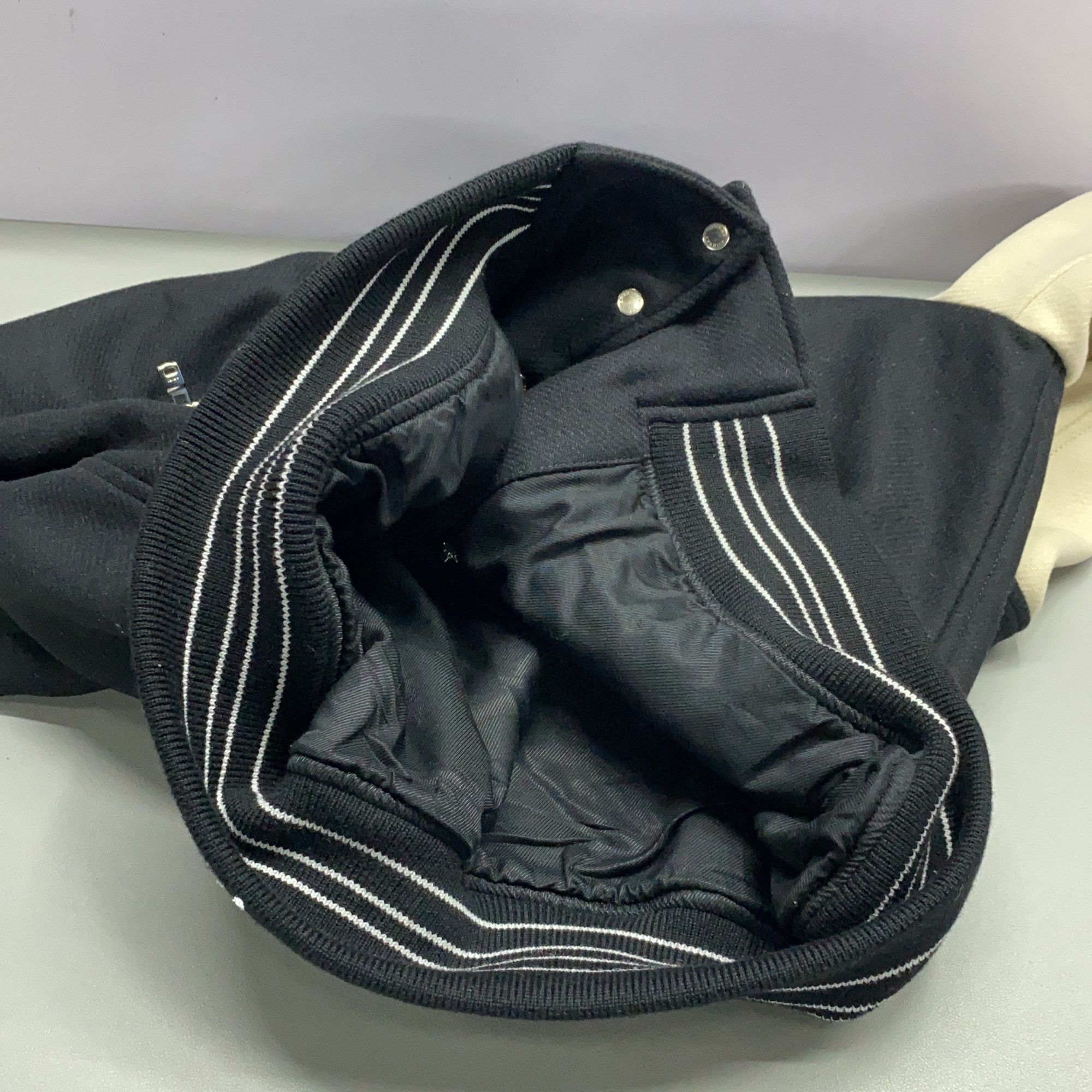 Amiri AMIRI Bone Embroidery Varsity Jacket Size L Size US L / EU 52-54 / 3 - 17 Thumbnail