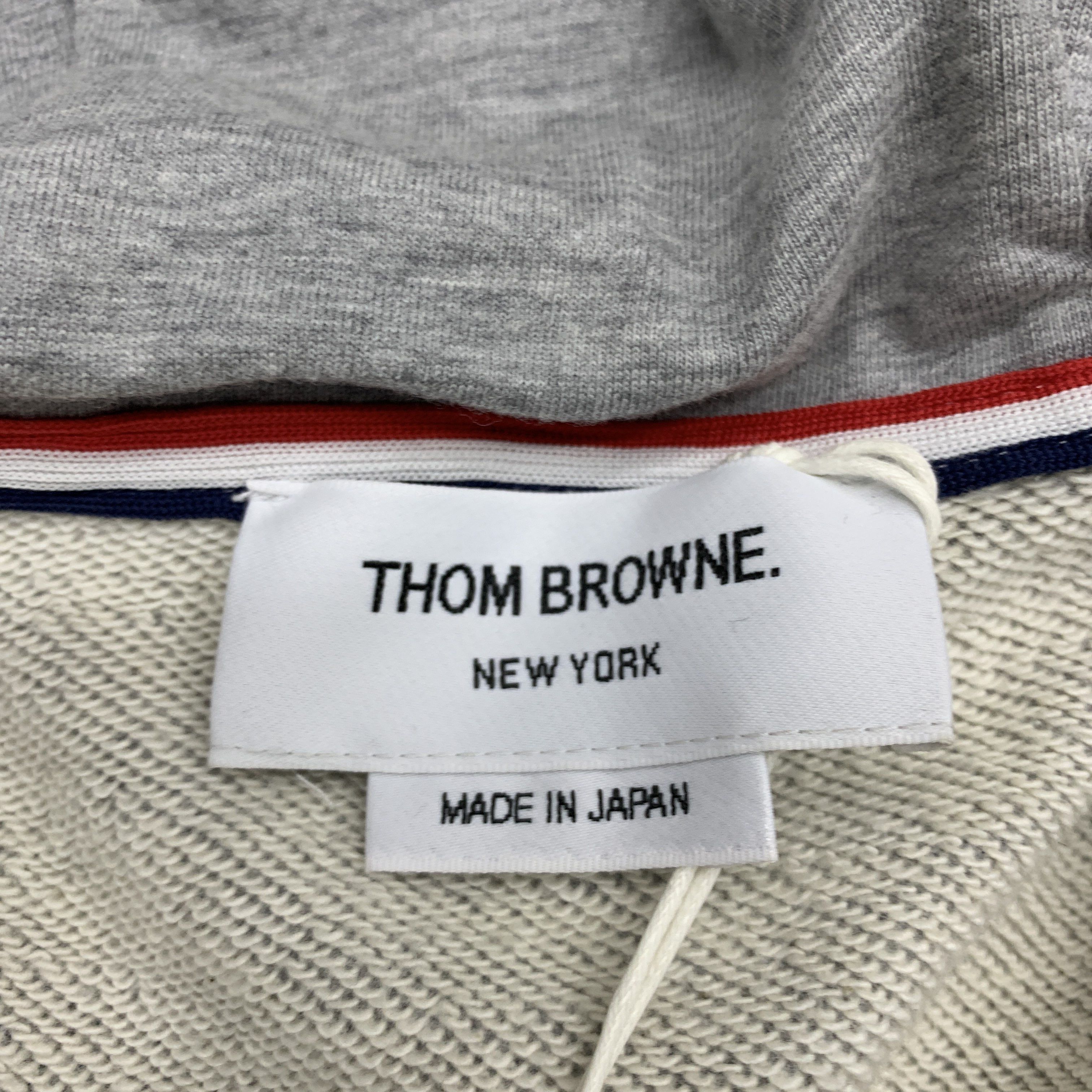 Thom Browne THOM BROWNE 4-Bar Zip Hoodie Size 4 Size US XL / EU 56 / 4 - 3 Thumbnail