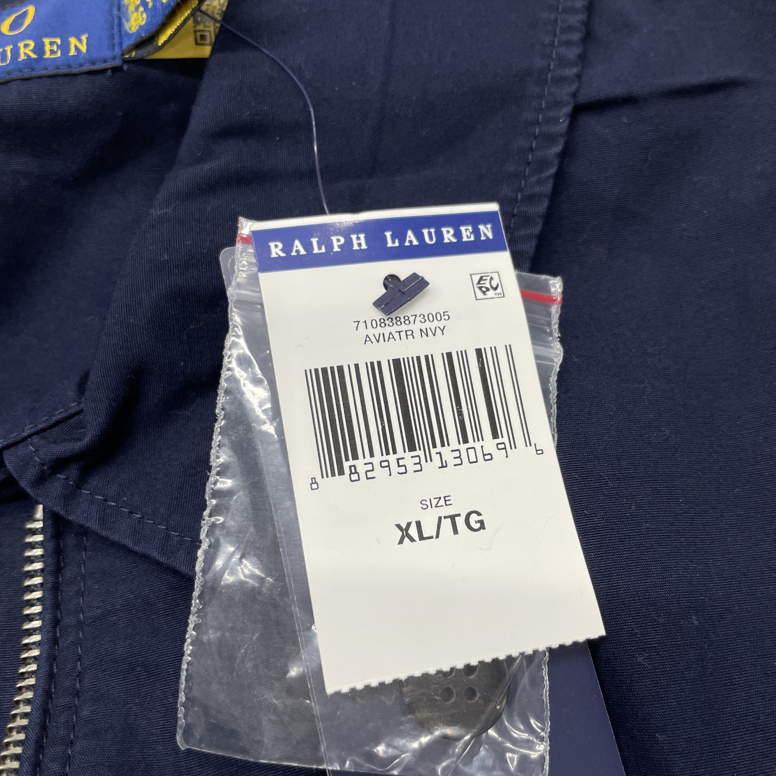 Polo Ralph Lauren Polo Ralph Lauren Logo Cotton Zip Jacket Navy XL Size US XL / EU 56 / 4 - 5 Thumbnail