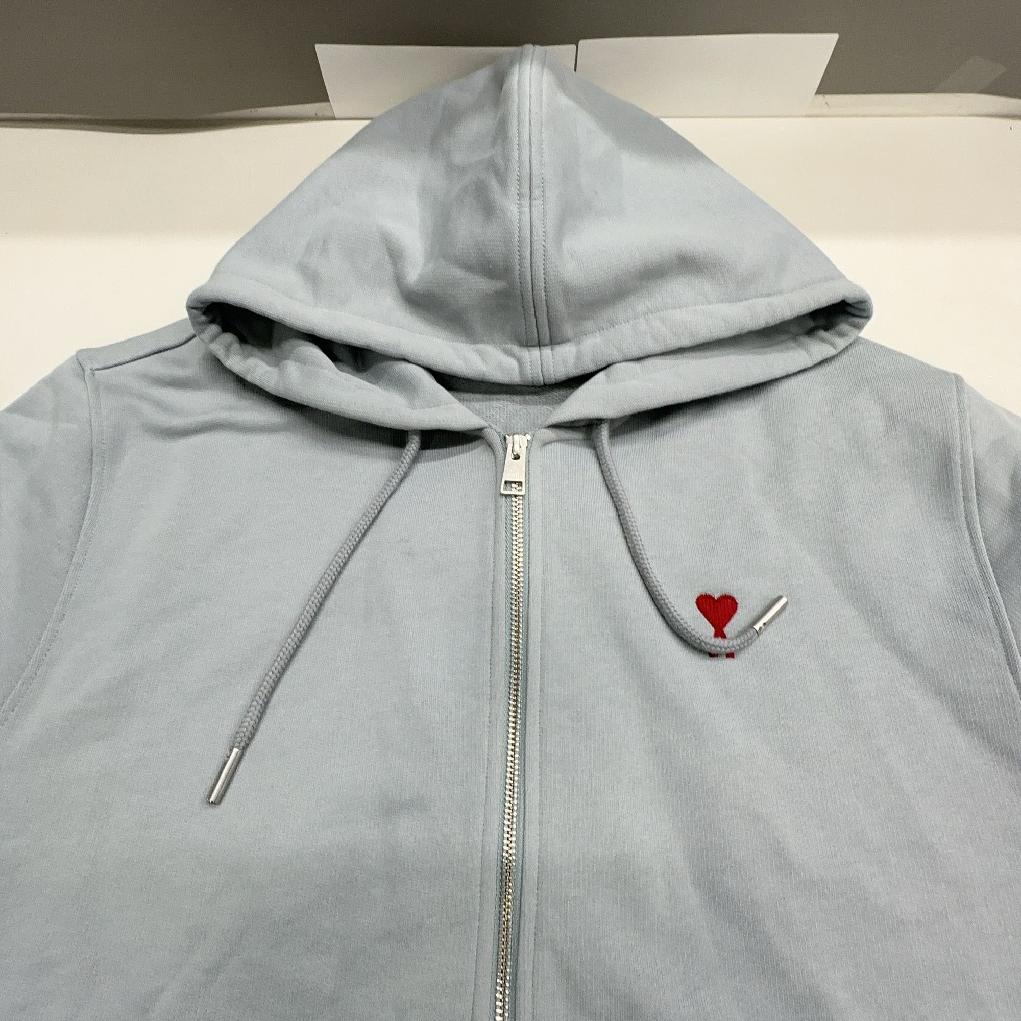 AMI Ami Alexandre Mattiussi Heart Zip Up Hoodie Size L Size US L / EU 52-54 / 3 - 5 Thumbnail
