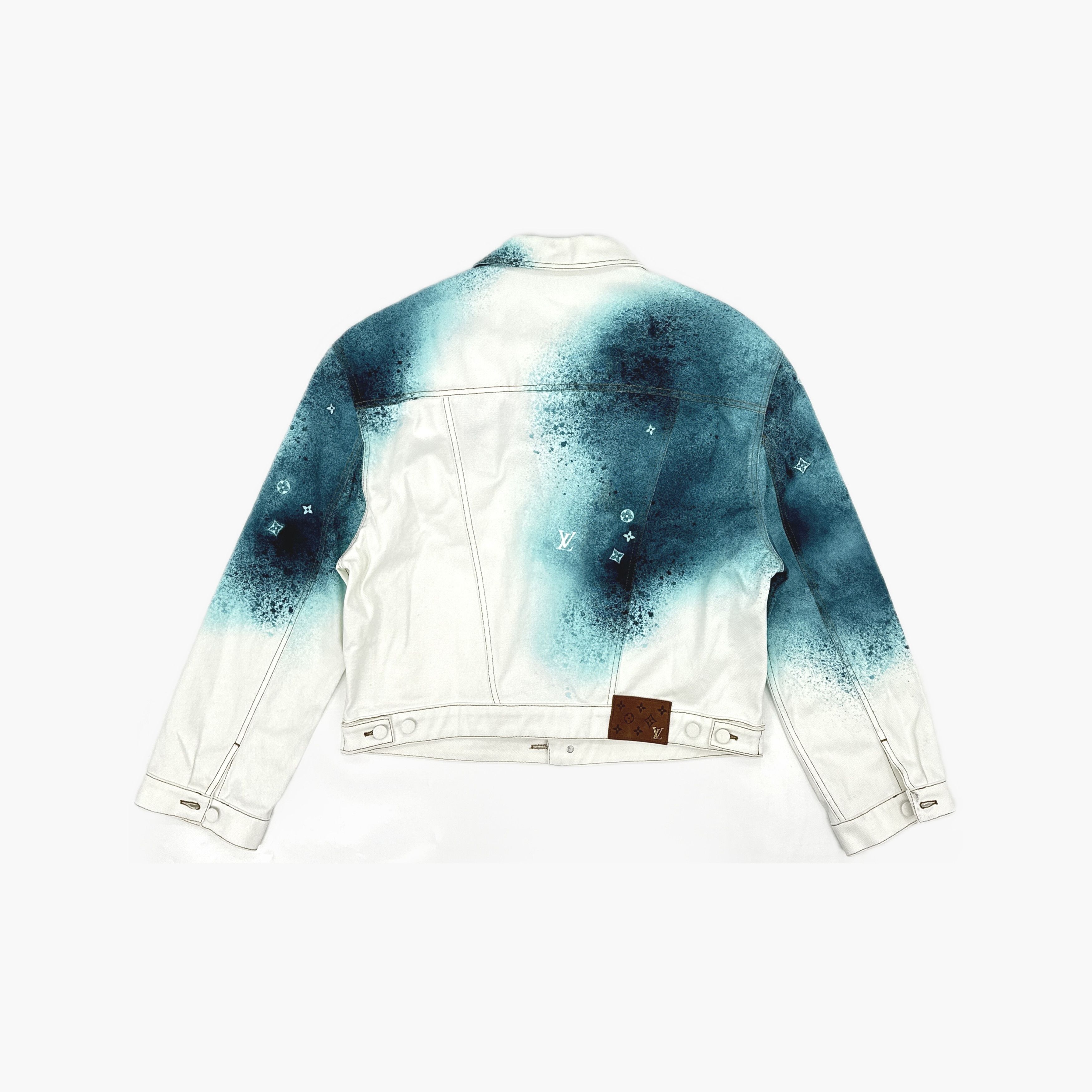 Louis Vuitton Louis Vuitton Spray Paint Denim Jacket Size 52 Size US L / EU 52-54 / 3 - 2 Thumbnail