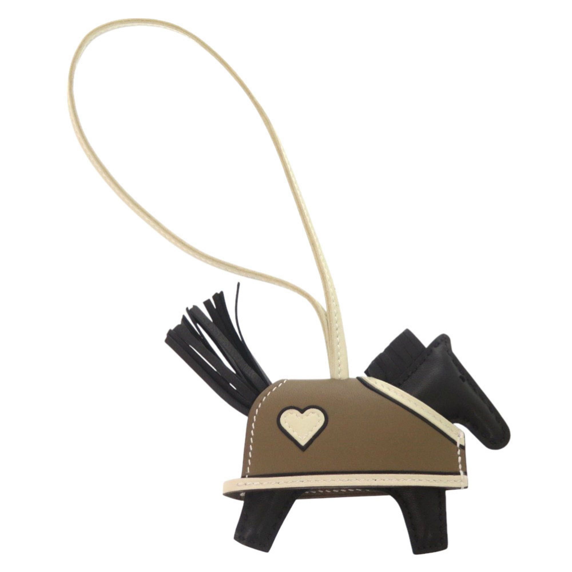 Hermes Hermes Robeau Coeur PM, Agneau Milo, Veau Swift, Black, K stamp (2025 production), Accessory, Bag Charm, 1635 HERMES Size ONE SIZE - 3 Thumbnail